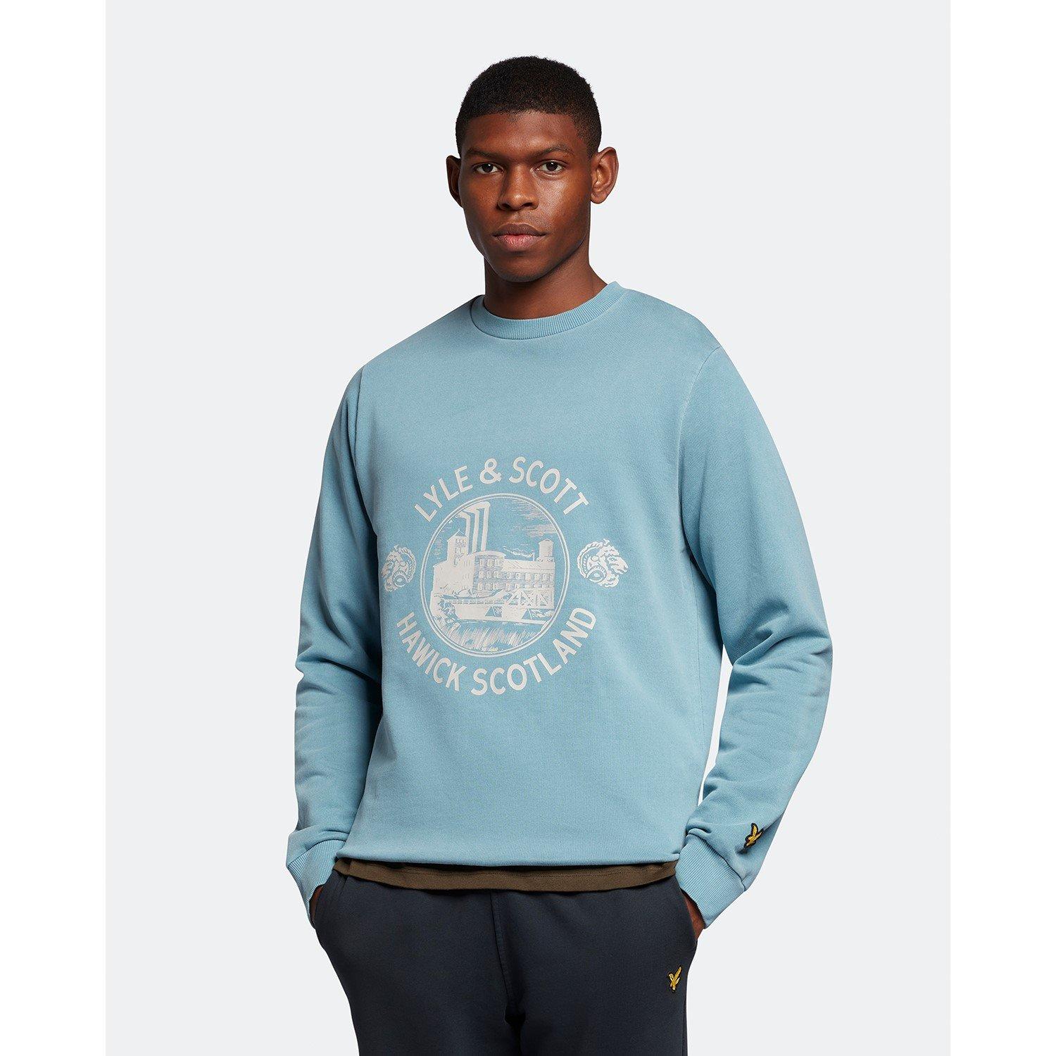 Skipt Blue - Lyle and Scott - Crew Sweatshirt - 5