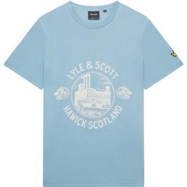 Lyle and Scott Hawick Print TX Sn99