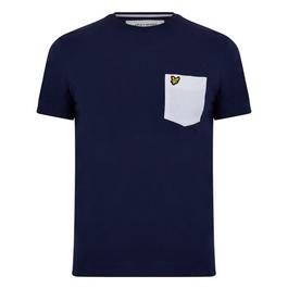 Lyle and Scott Contrast Pckt T Sn99