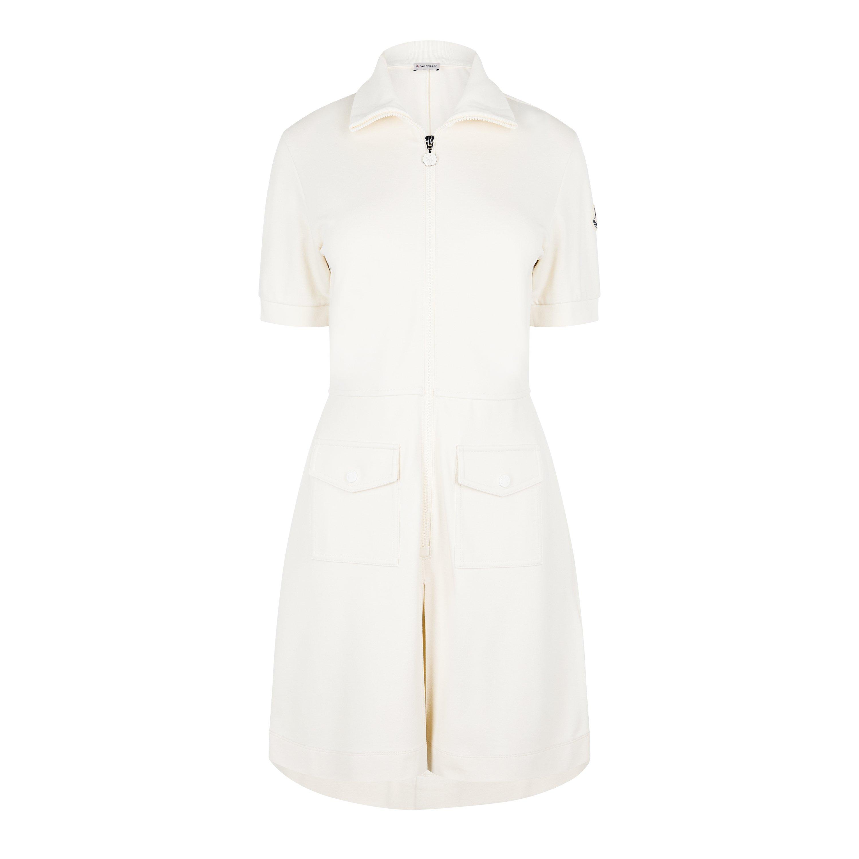 White 034 - Moncler - Polo Zip Dress - 5