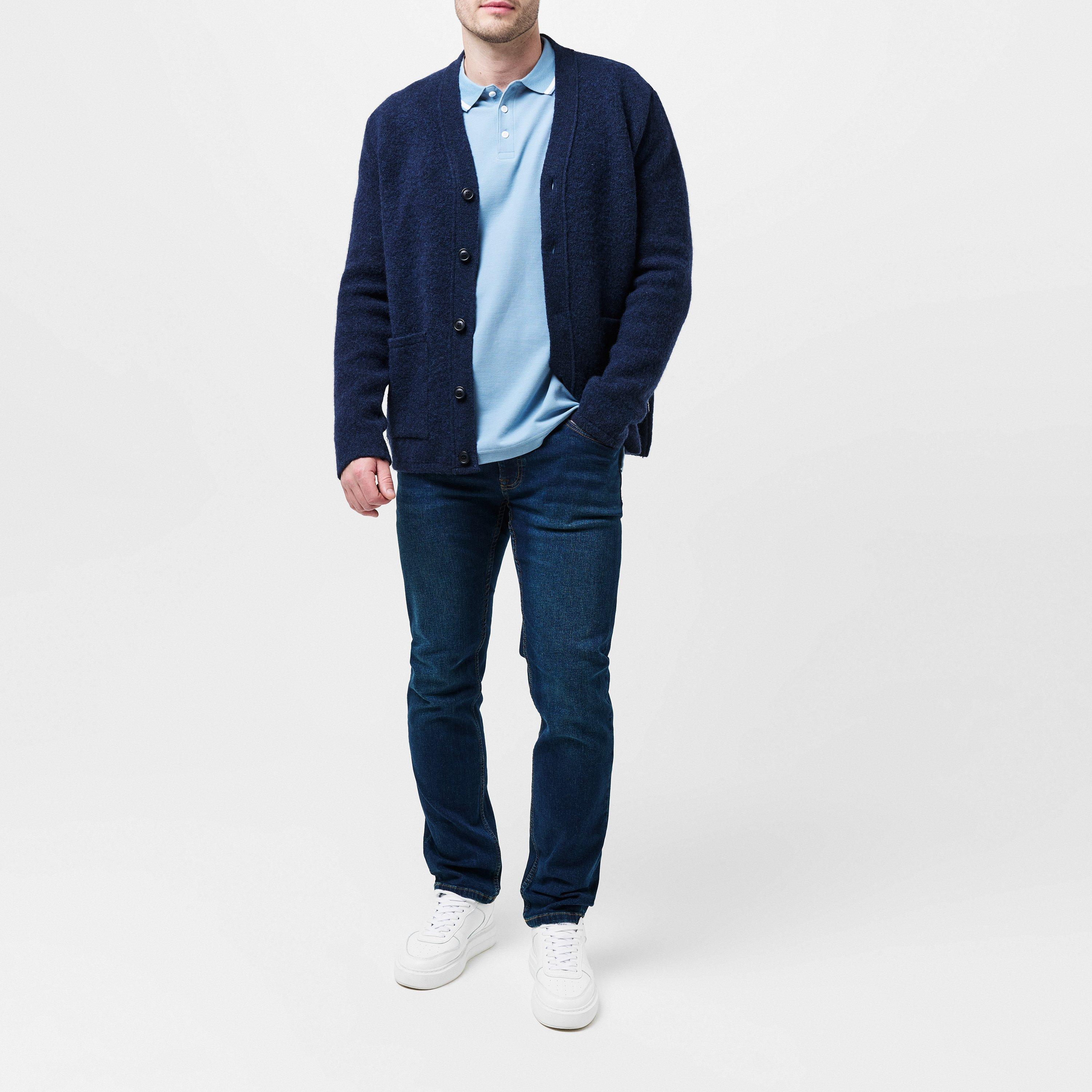 Faded Denim - Original Penguin - OP Tipped Polo Shirt Mens - 6
