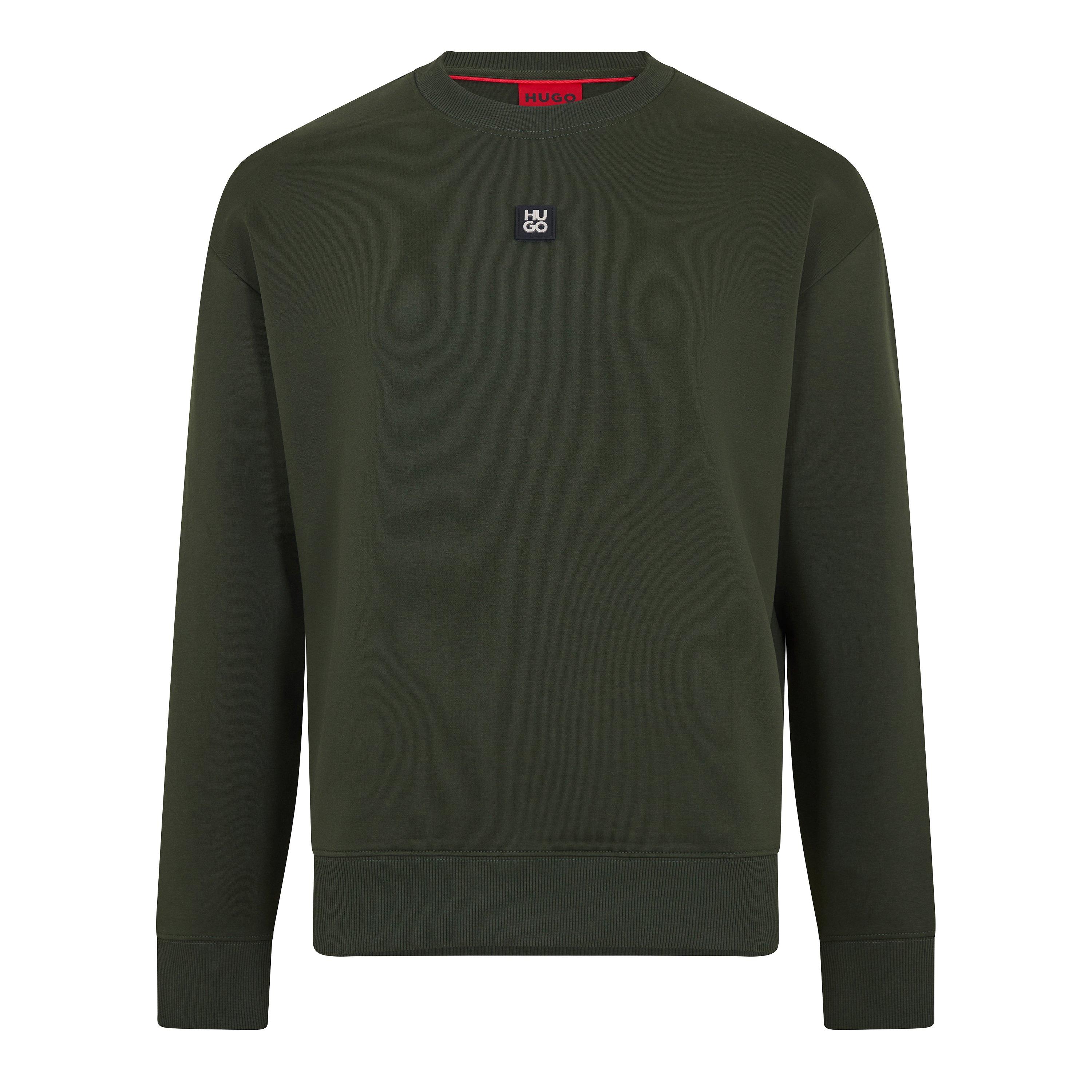 Hugo Men's Dettil Crew-Neck Sweatshirt - Dark Green - XL