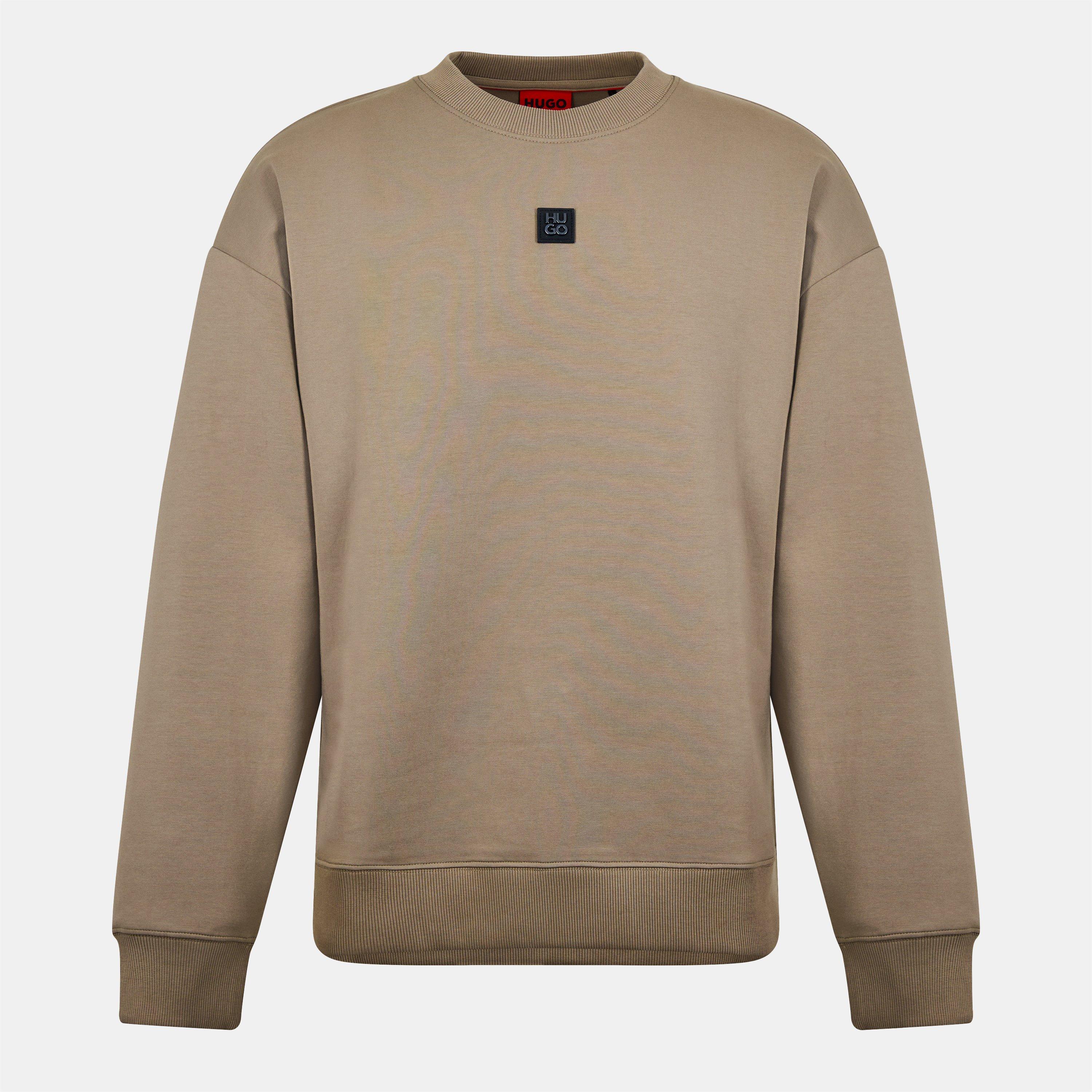 Hugo Men's Dettil Crew-Neck Sweatshirt - Med Brown 219 - 2XL