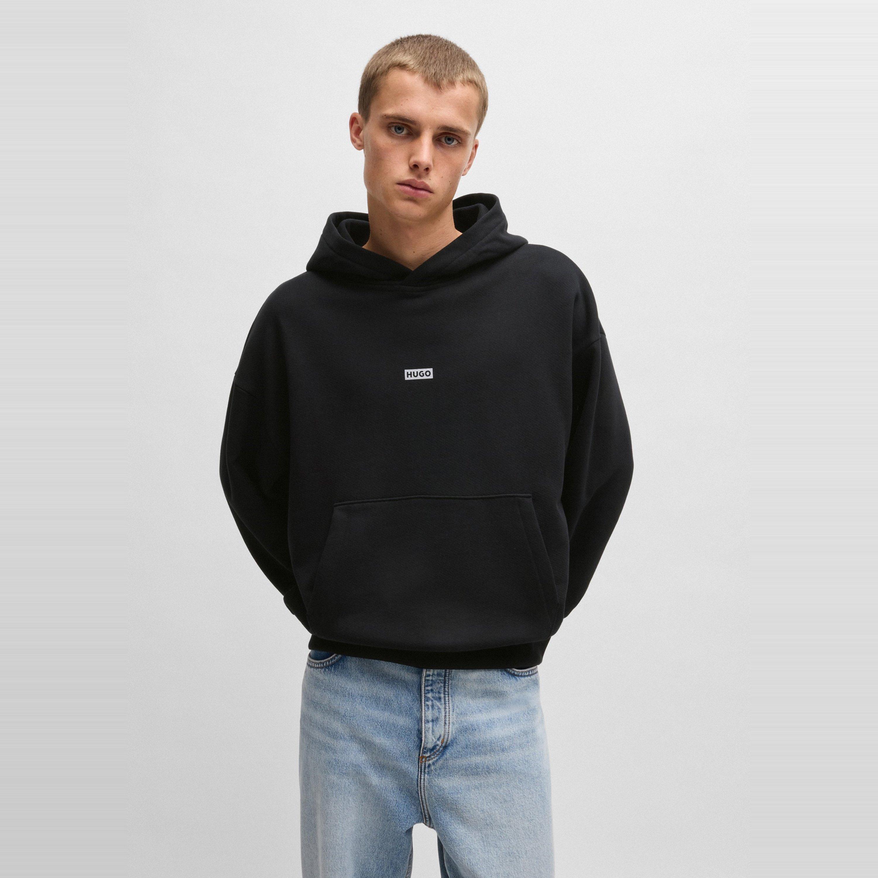 Black 002 - Hugo - Men's Over-the-head Hoodie - 5