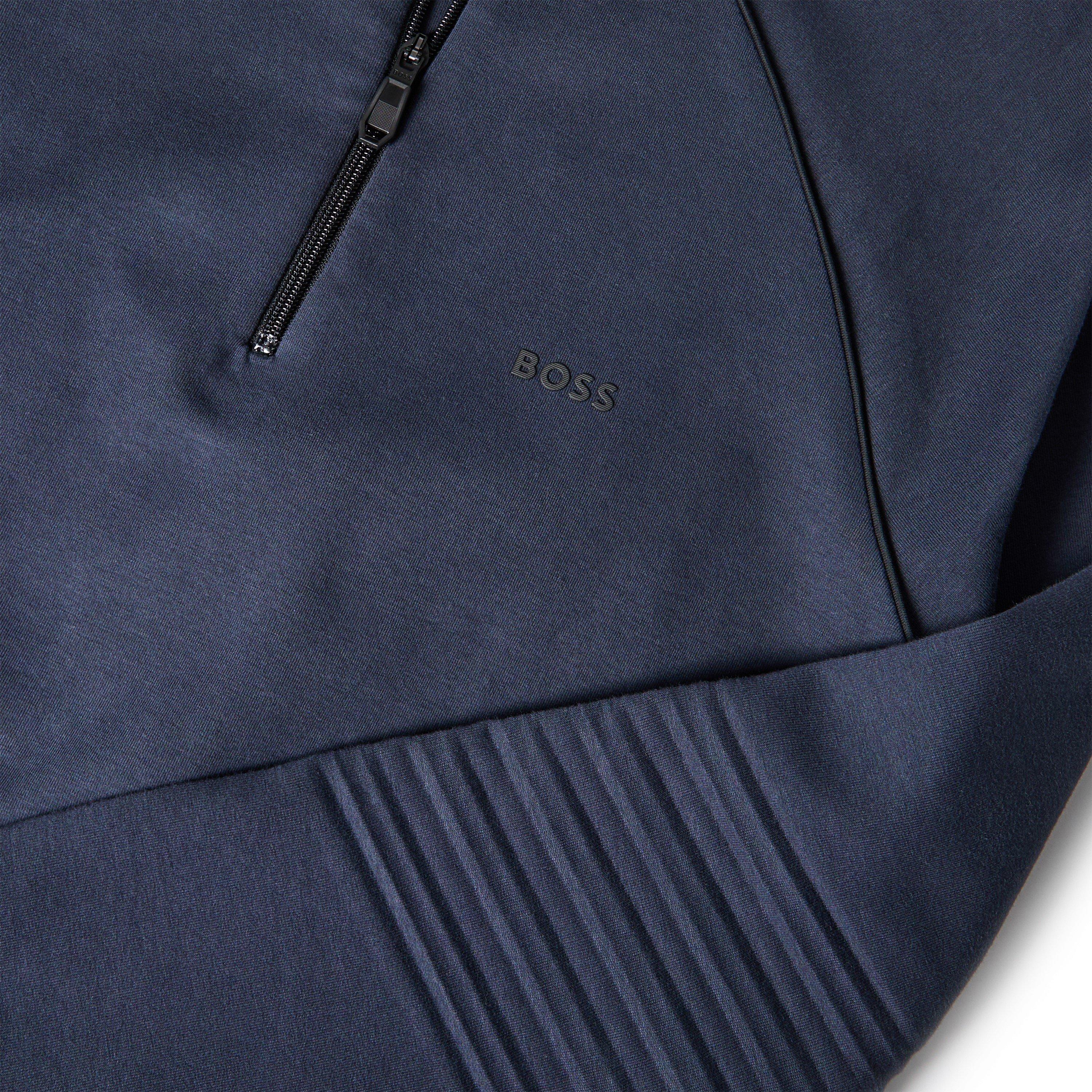 Dark Blue - Boss - Men's Quarter Zip Sweatshirt - 3