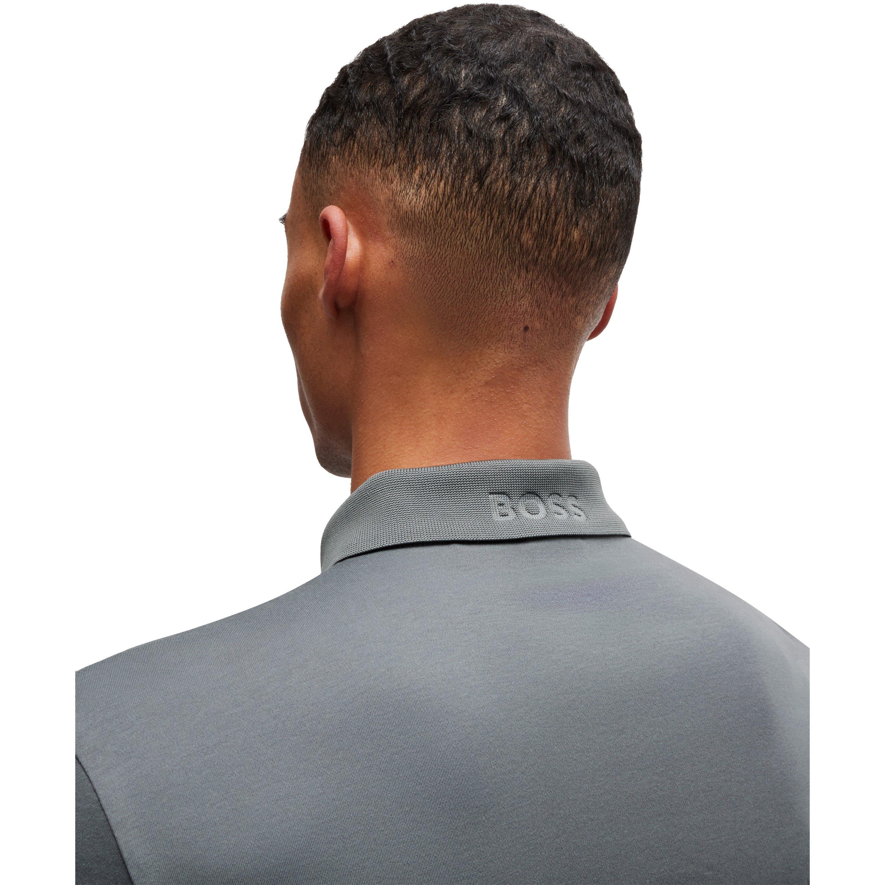 Dark Beige - Boss - Men's Paule Cotton Short Sleeve Slim Fit Polo Shirt - 4