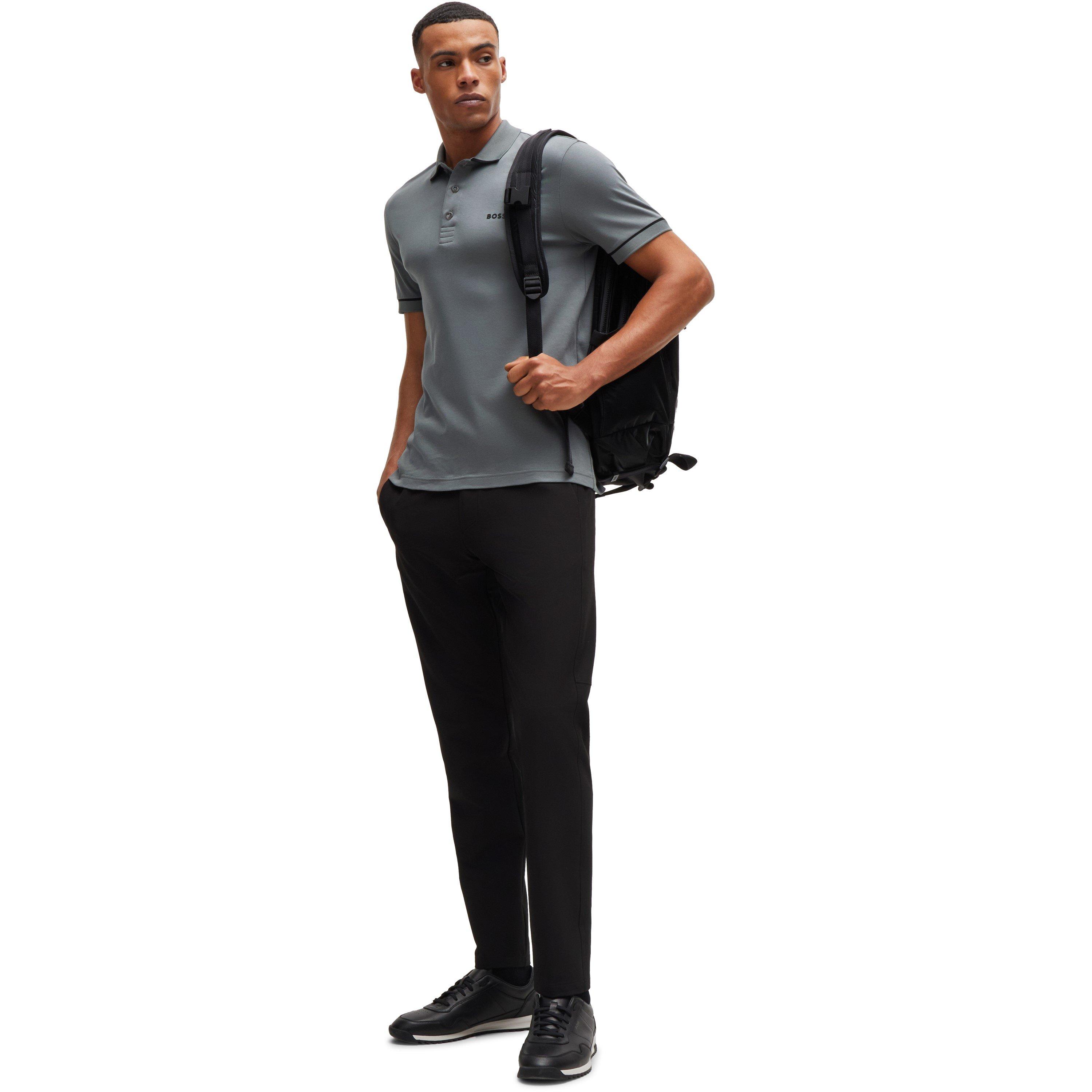 Dark Beige - Boss - Men's Paule Cotton Short Sleeve Slim Fit Polo Shirt - 5