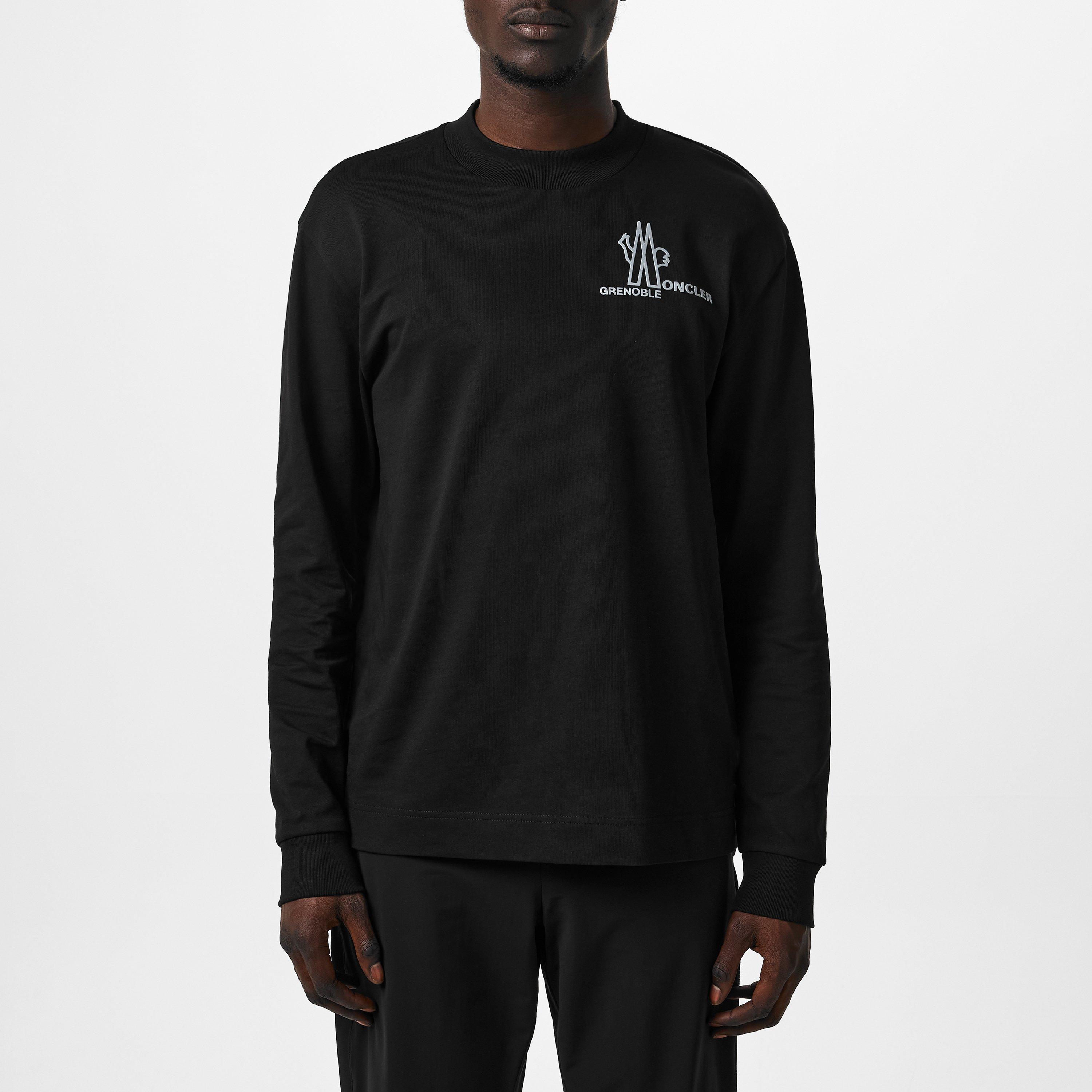 トップス Moncler Fragment Houndstooth Longsleeve Moncler | Logo Long Sleeve T-Shirt | Long Sleeve T-Shirts | Cruise