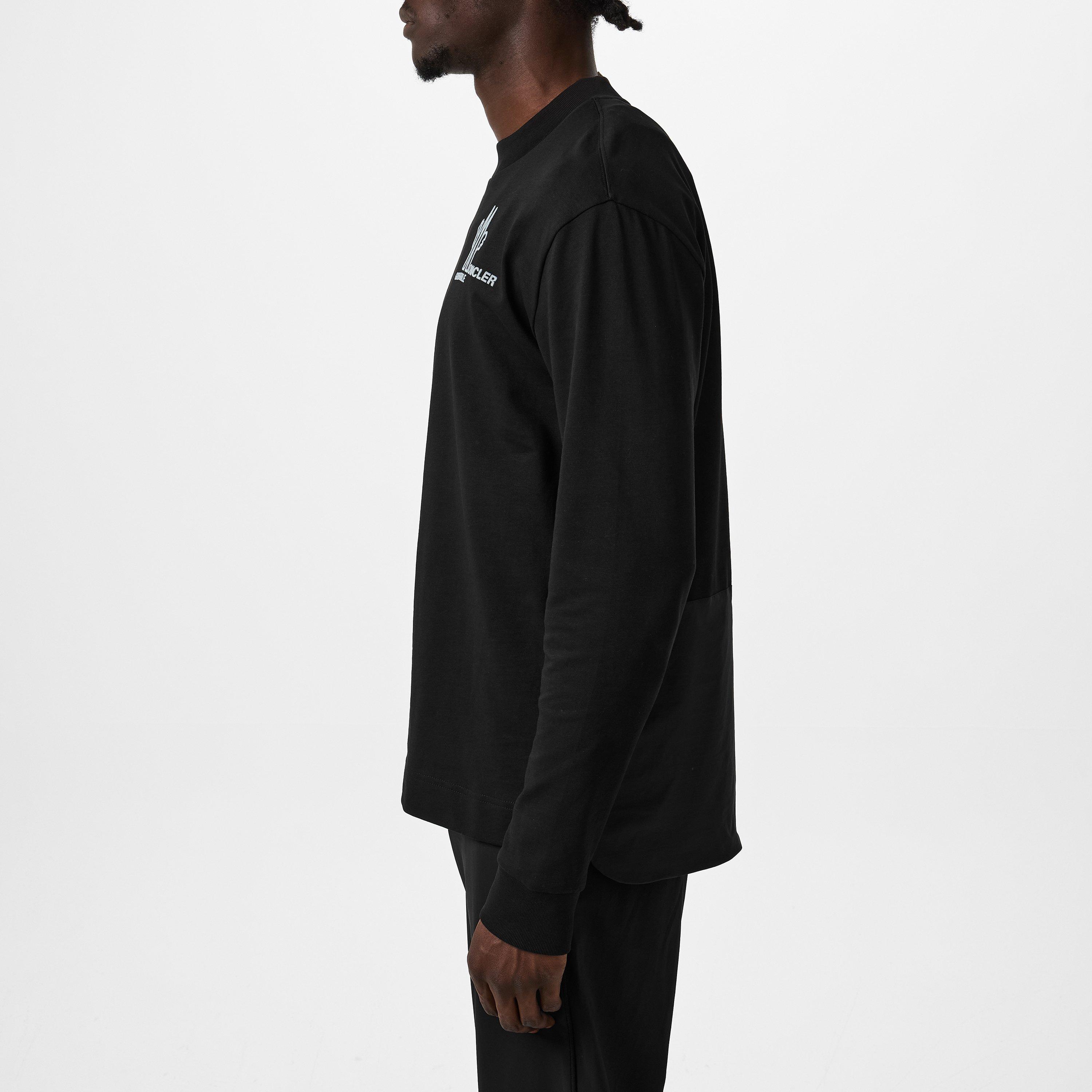 Black 999 - Moncler Grenoble - Logo Long Sleeve T-Shirt - 2