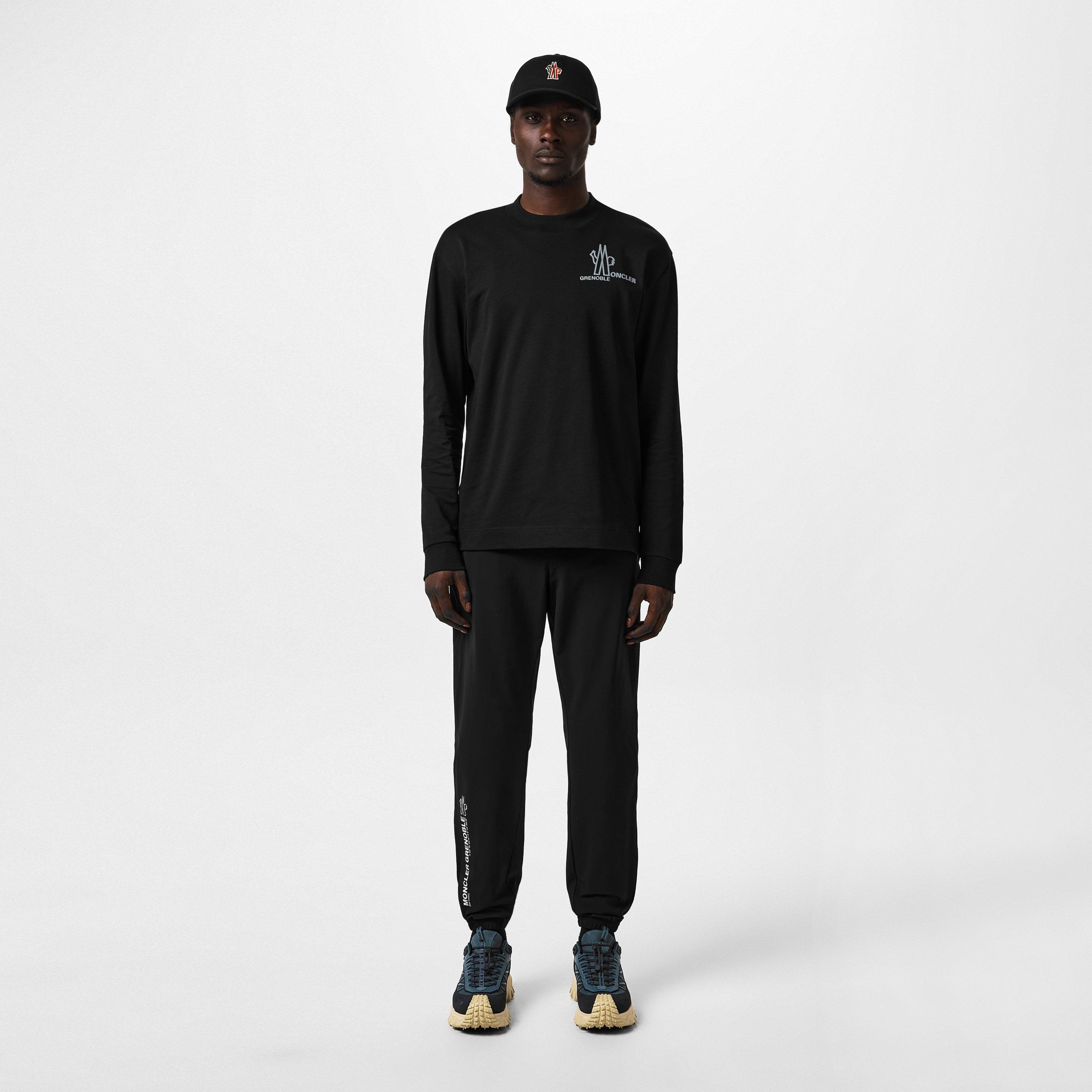 Black 999 - Moncler Grenoble - Logo Long Sleeve T-Shirt - 4