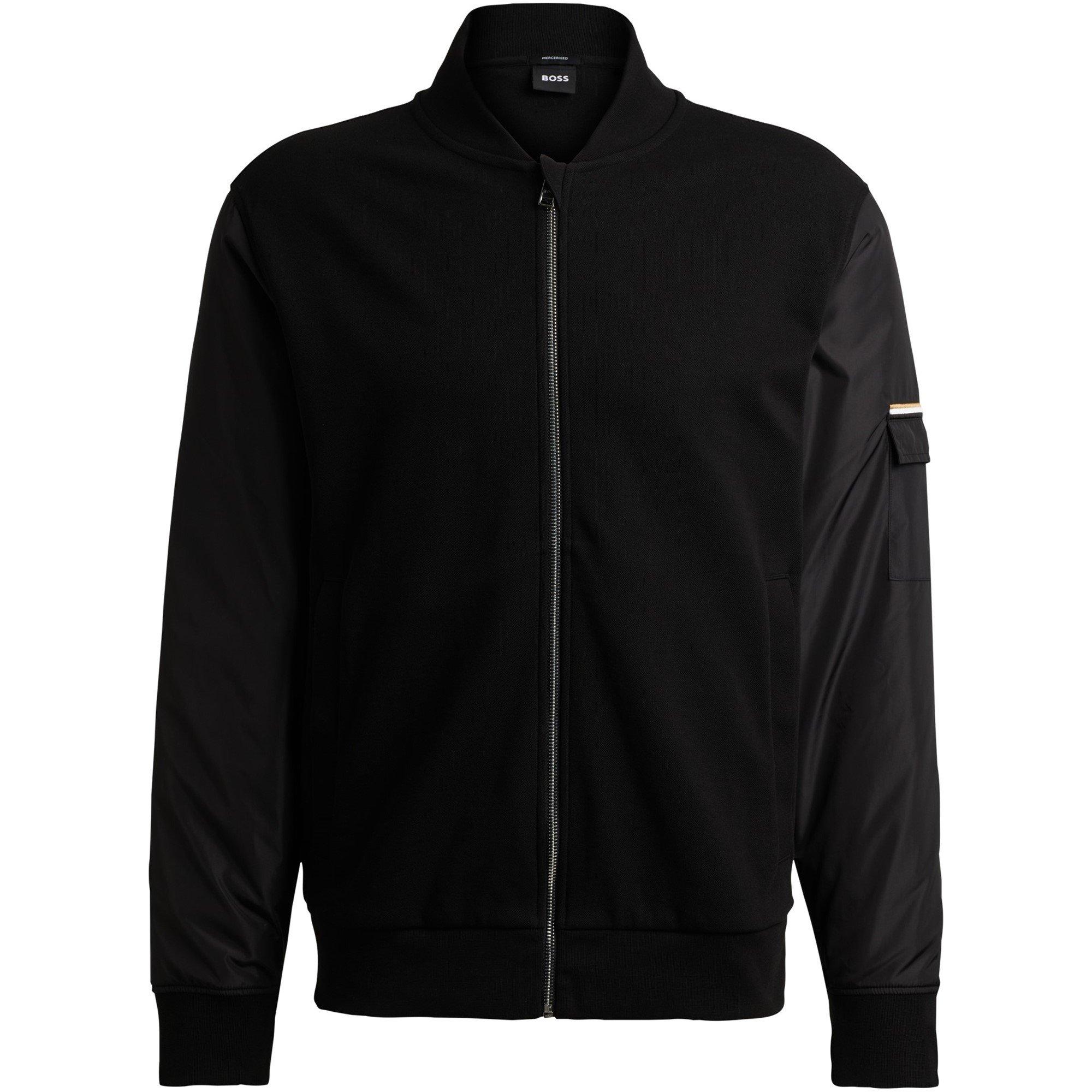 Black 001 - Boss - Men's C-Skiles 25 Full Zip Fleece Hoodie - 5