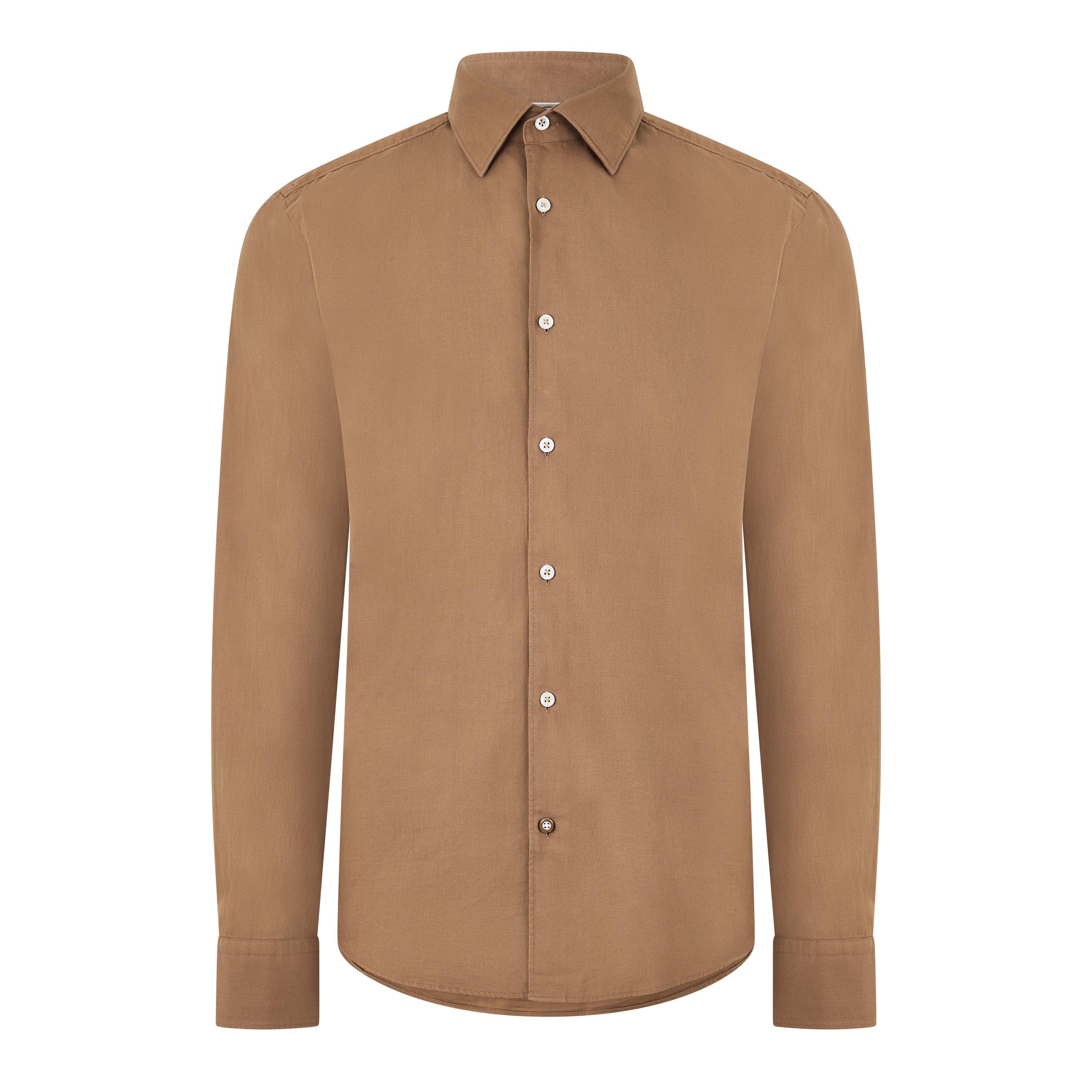 Boss Men's C-HAL-kent Long Sleeve Shirt - Open Beige 282