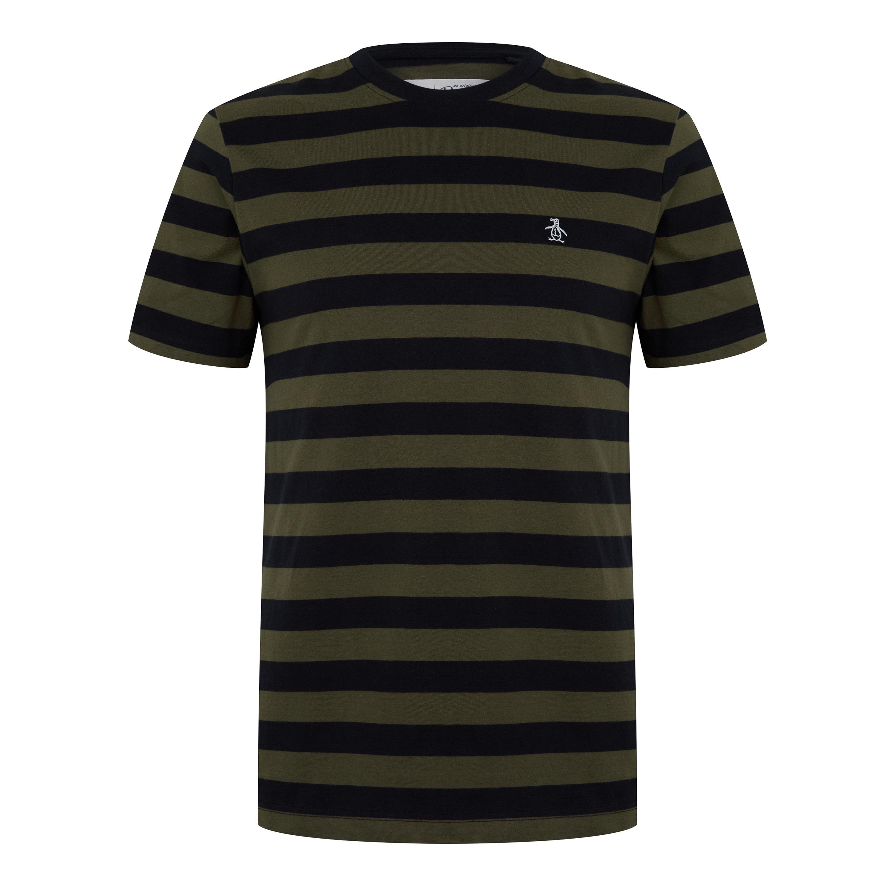 Folha de Uva - Original Penguin - Stripe Logo Regular Fit T-Shirt - 1