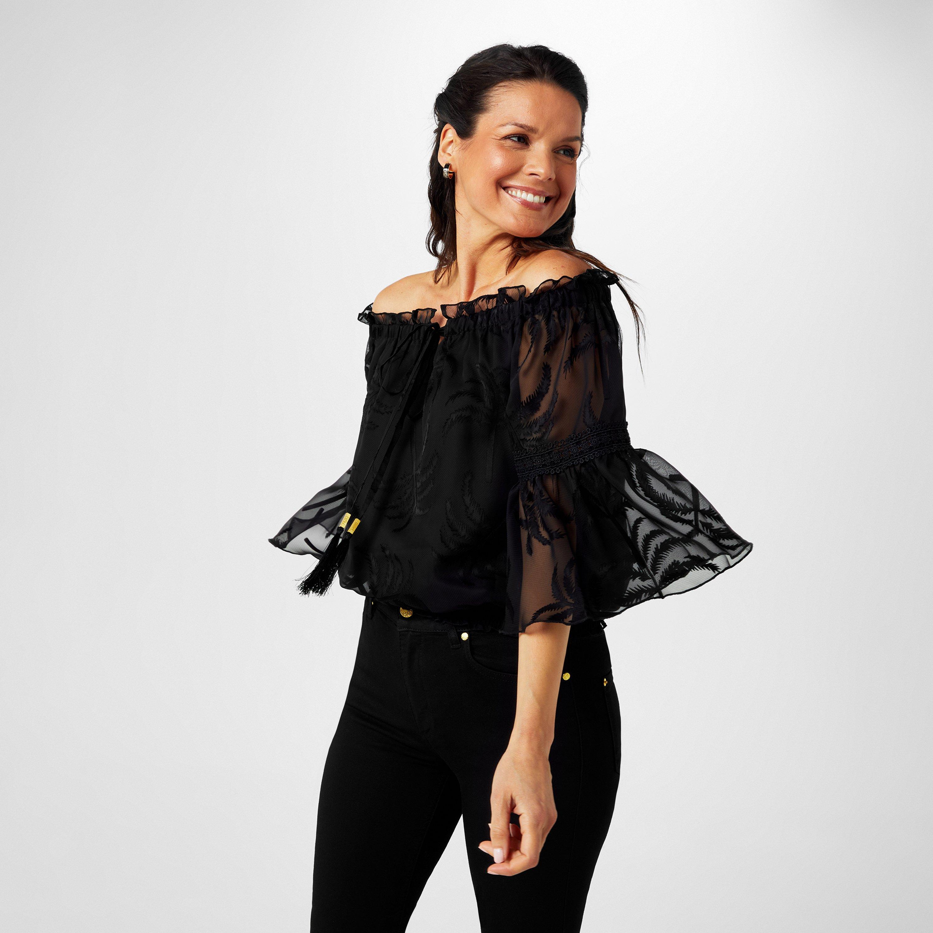 Palm Burnout - Biba - Biba Bardot Top - 3