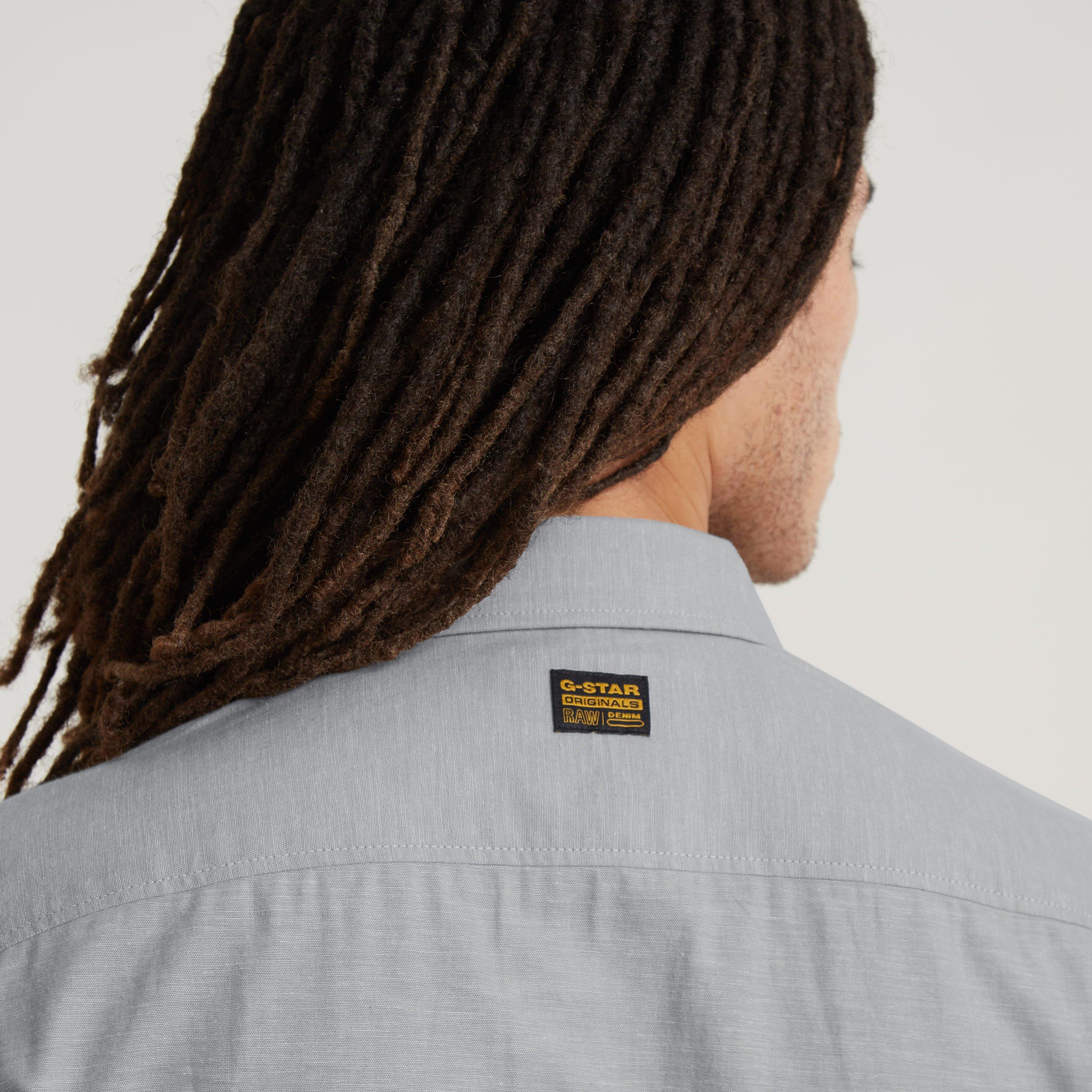 Corrct Gry G301 - G Star - Men's Marine Slim Short-Sleeve Oxford Shirt - 6