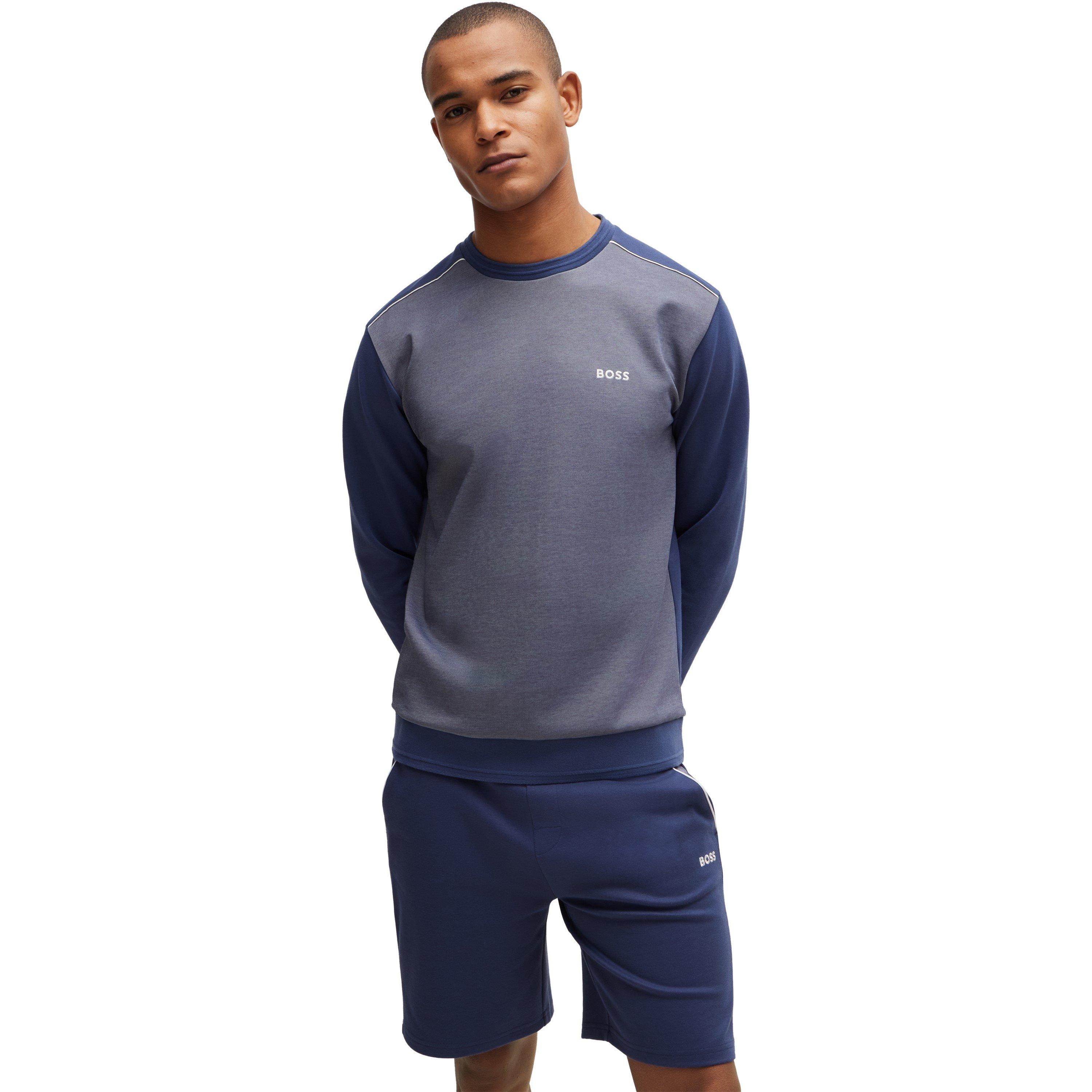 Navy 412 - Boss - Men's BW Tracksuit Sweatshirt - 2