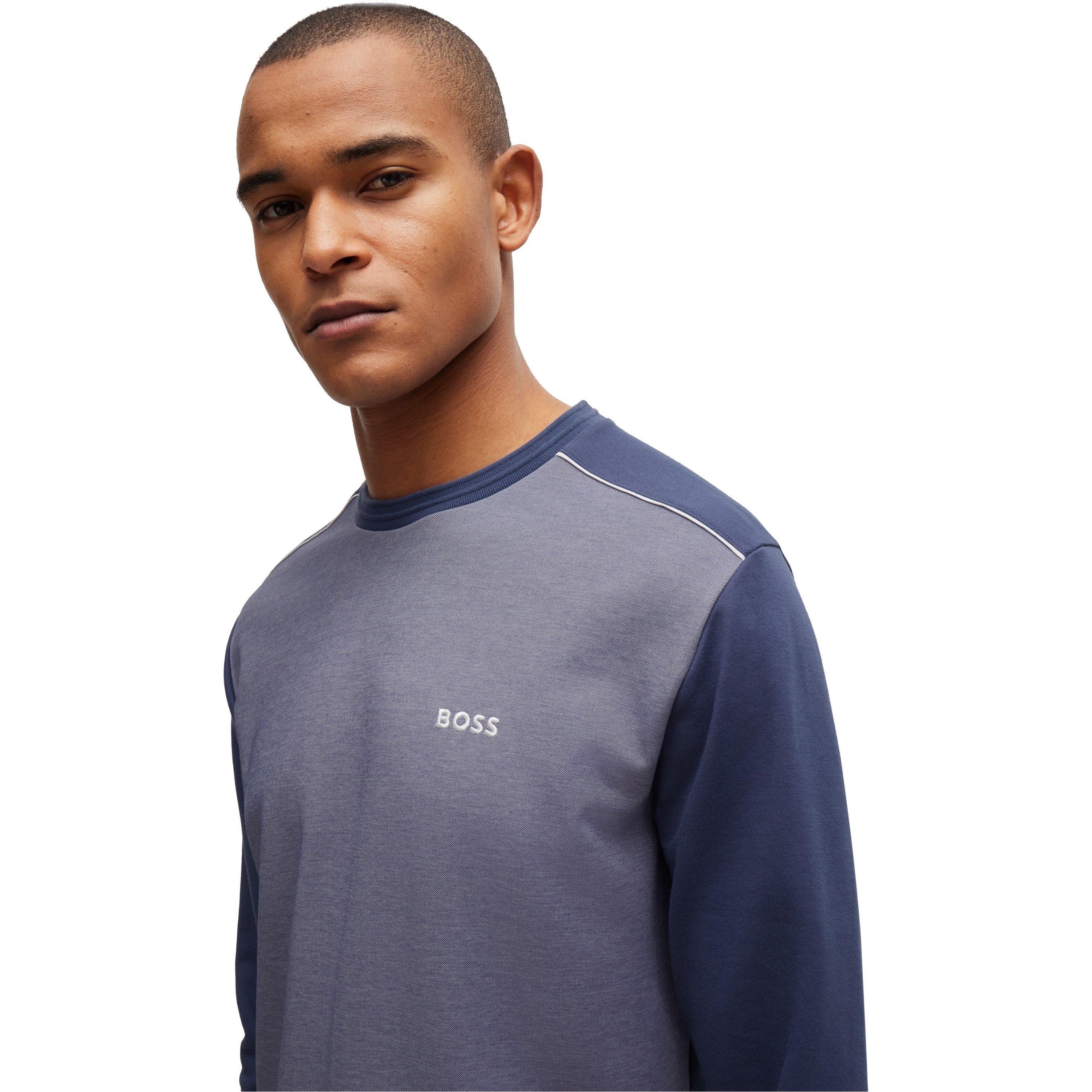 Navy 412 - Boss - Men's BW Tracksuit Sweatshirt - 4