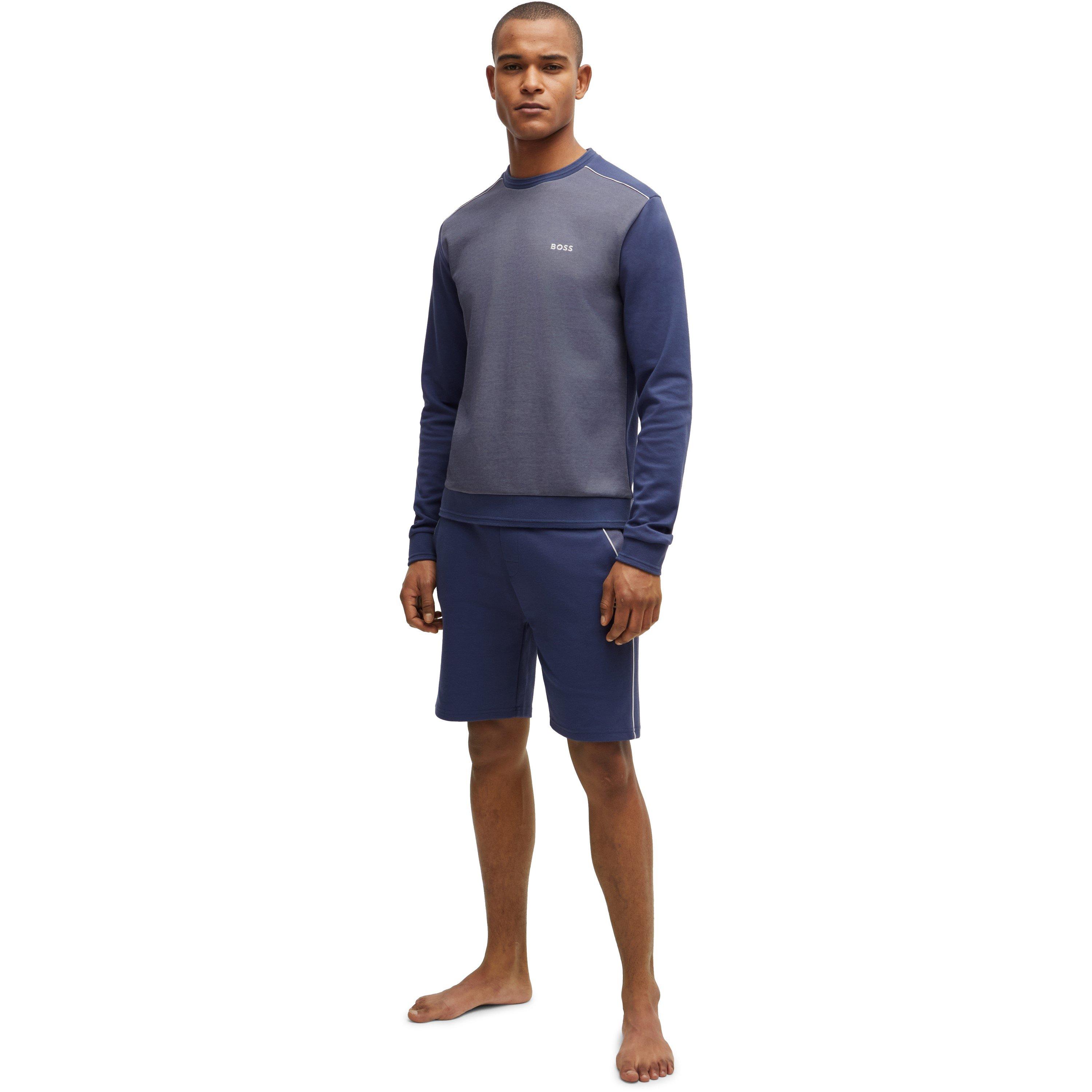 Navy 412 - Boss - Men's BW Tracksuit Sweatshirt - 5