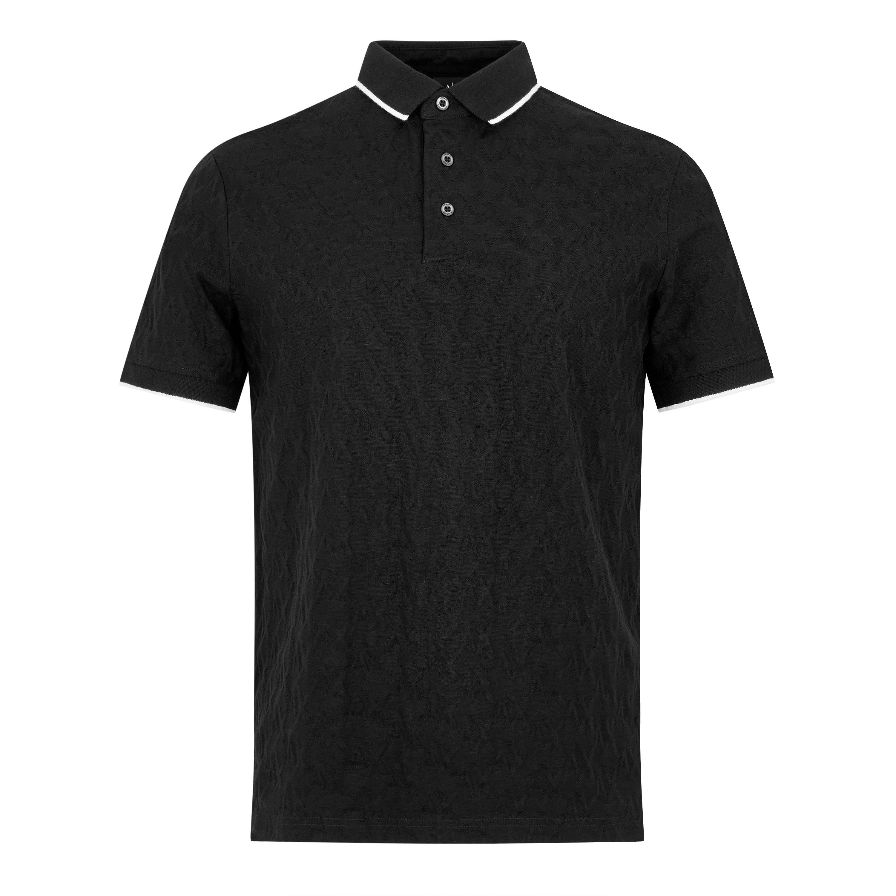 Black 1200 - Armani Exchange - Men's Short Sleeve Polo Shirt - 1