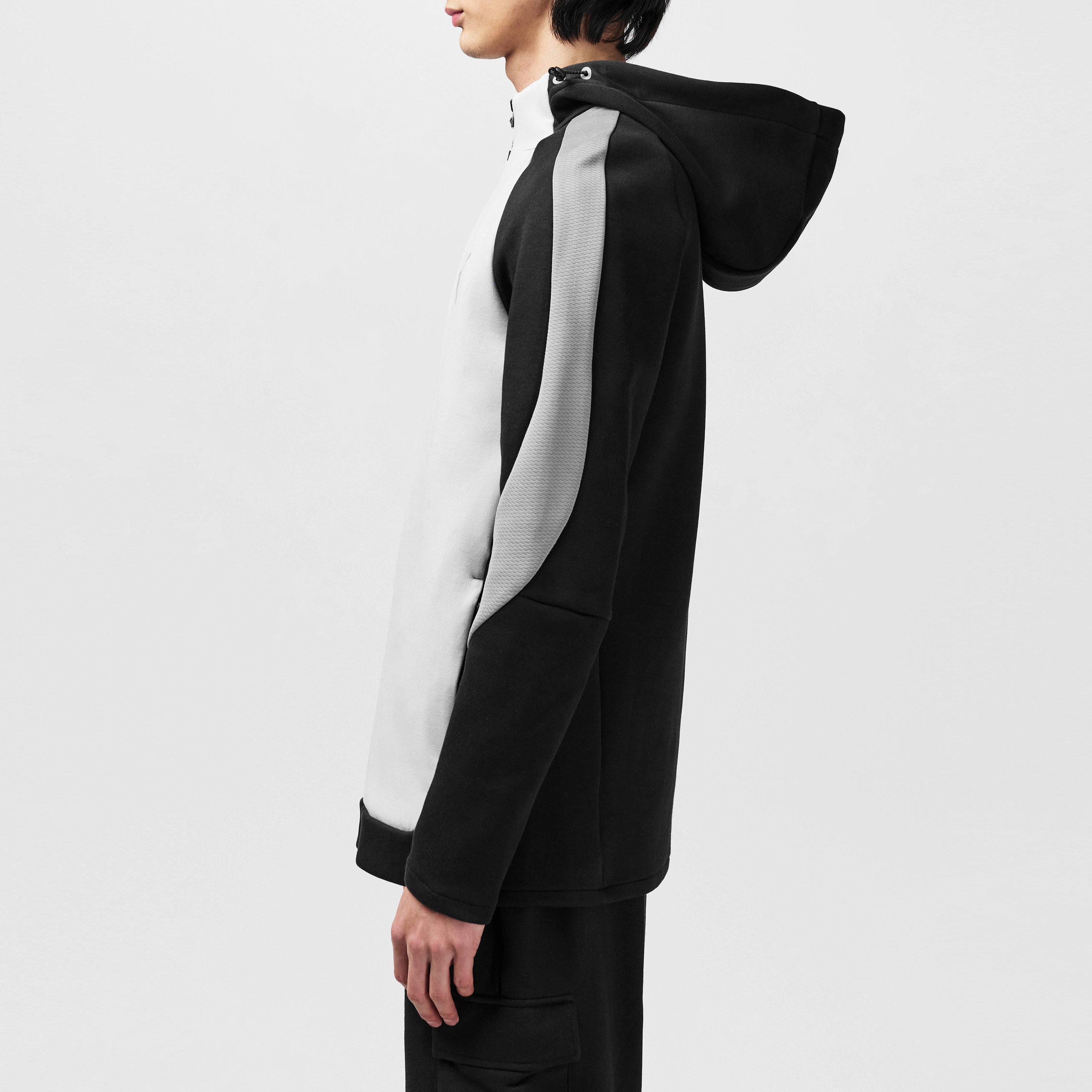 Grey/Black - Puma - EVOSTRIPE Full Zip Fleece Fabric - 5