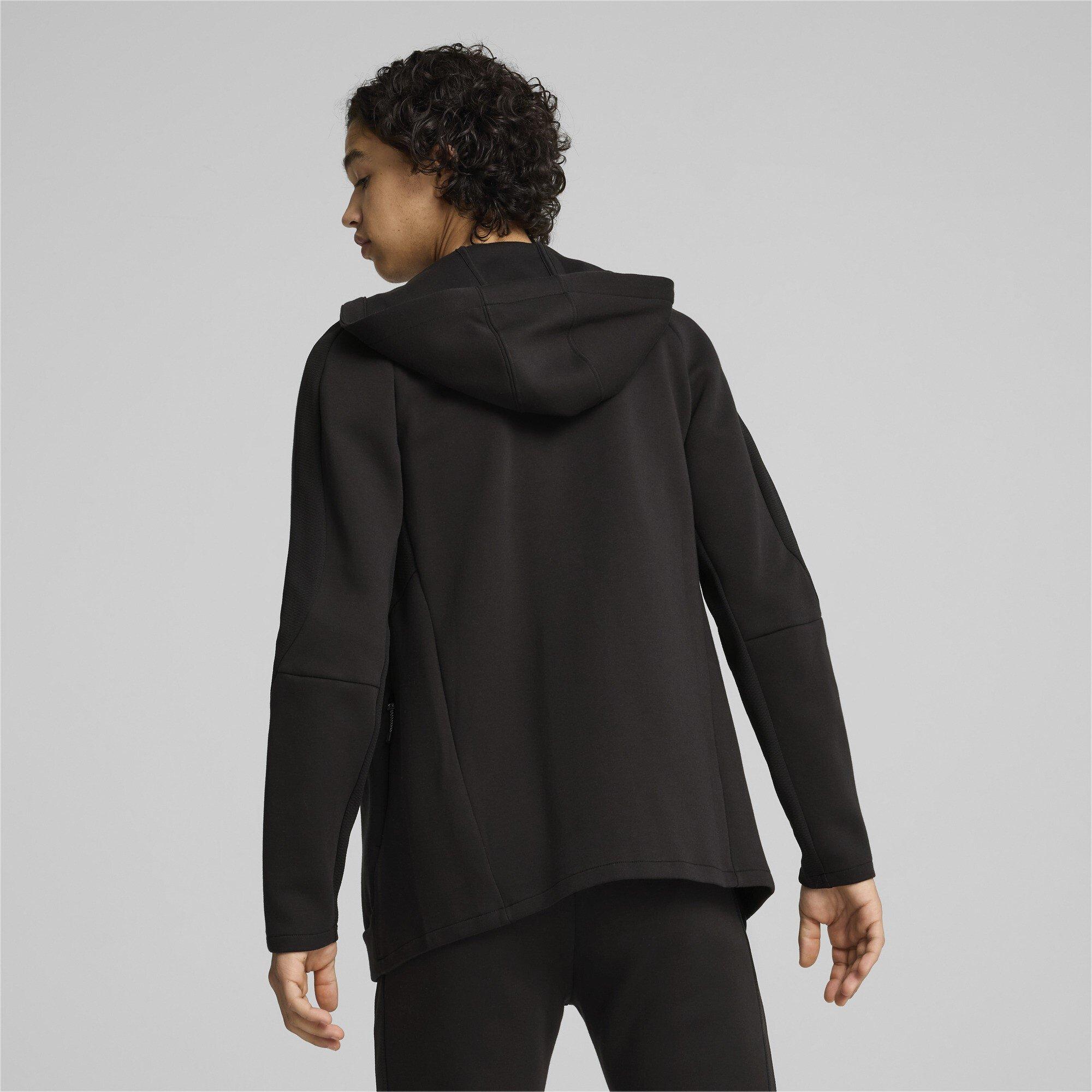 Puma Black - Puma - Men's EVOSTRIPE Full Zip Fleece Fabric - 4