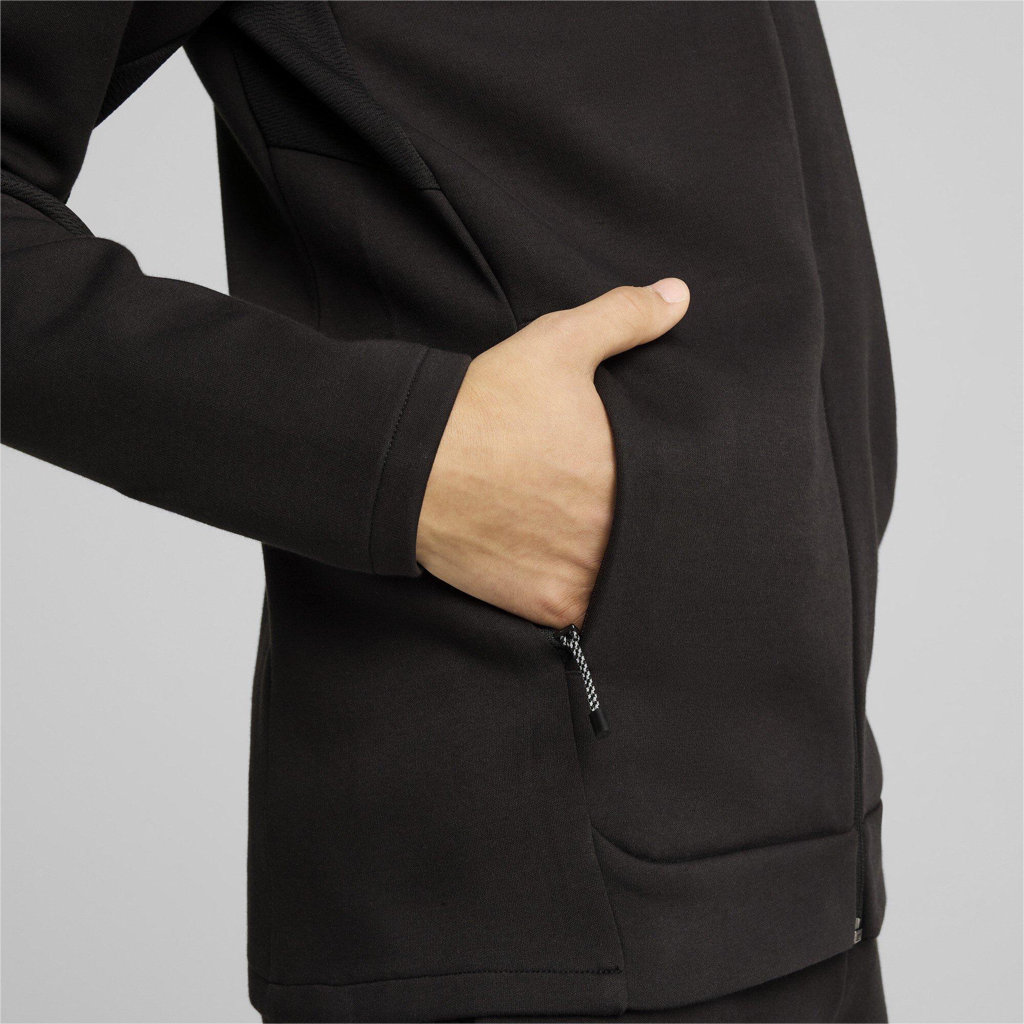 Puma Black - Puma - Men's EVOSTRIPE Full Zip Fleece Fabric - 5