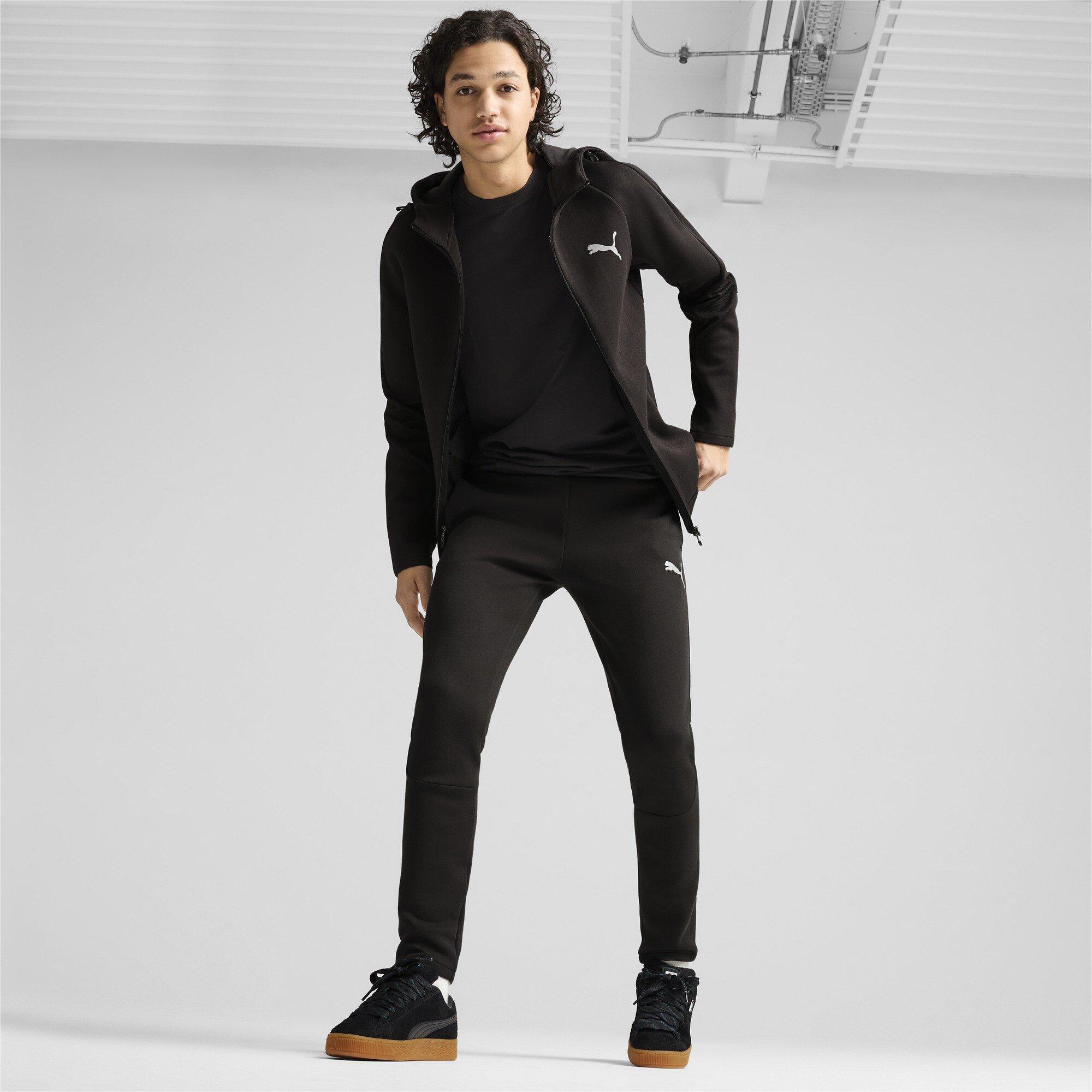 Puma Black - Puma - Men's EVOSTRIPE Full Zip Fleece Fabric - 7