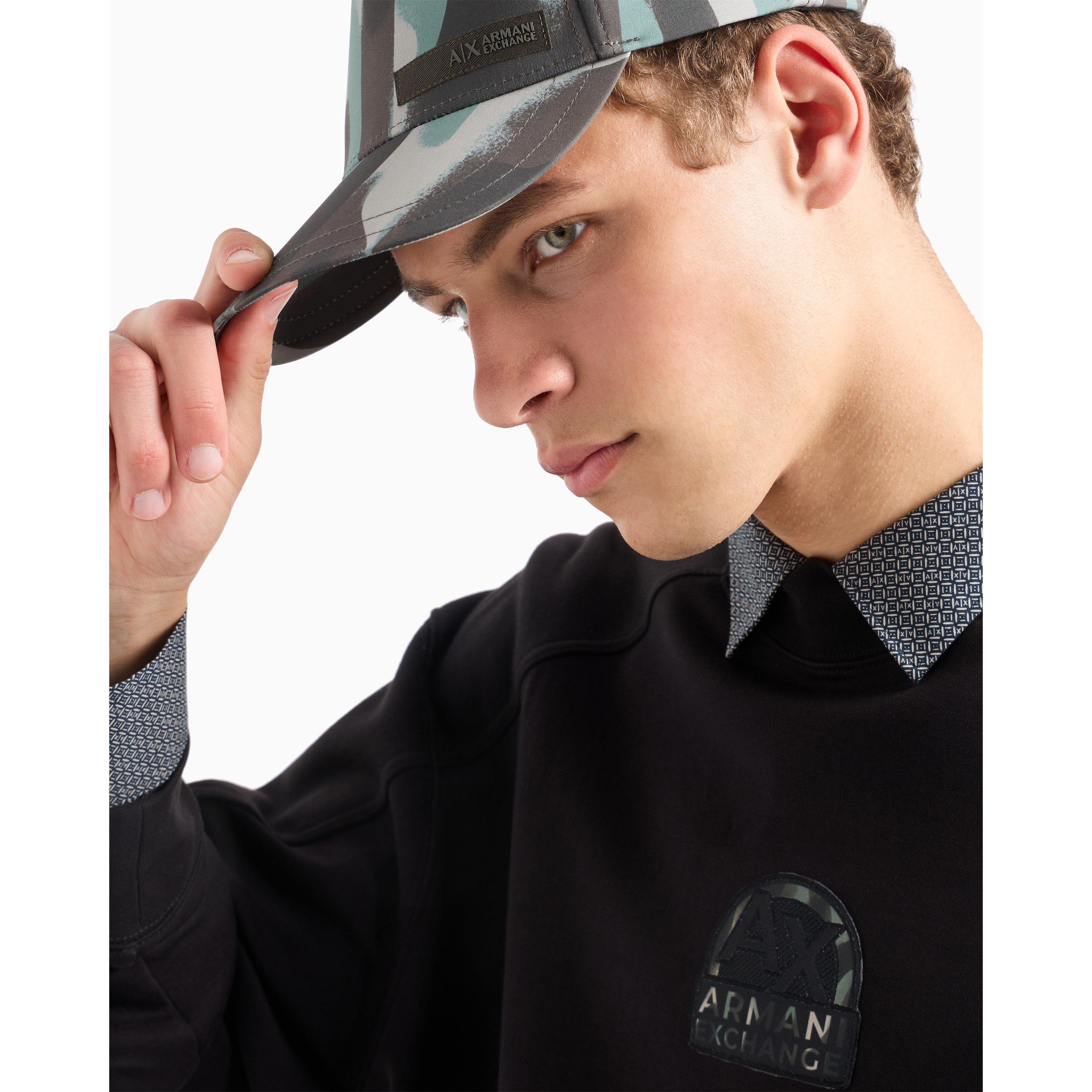 Navy Multi 45AV - Armani Exchange - Men's Long-Sleeve Patterned Shirt - 3