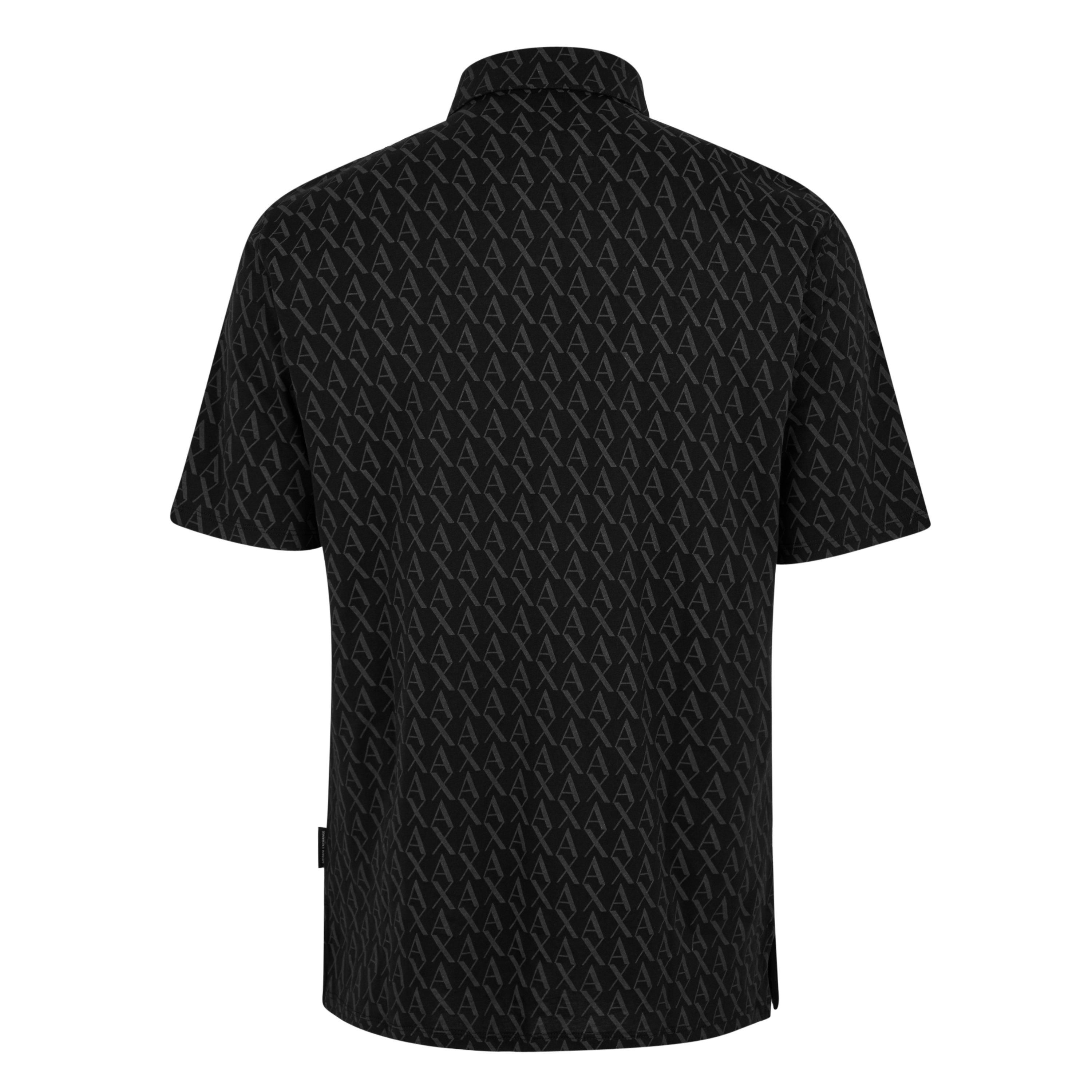 Black 42AS - Armani Exchange - Men's Short-Sleeve Polo Shirt - 3