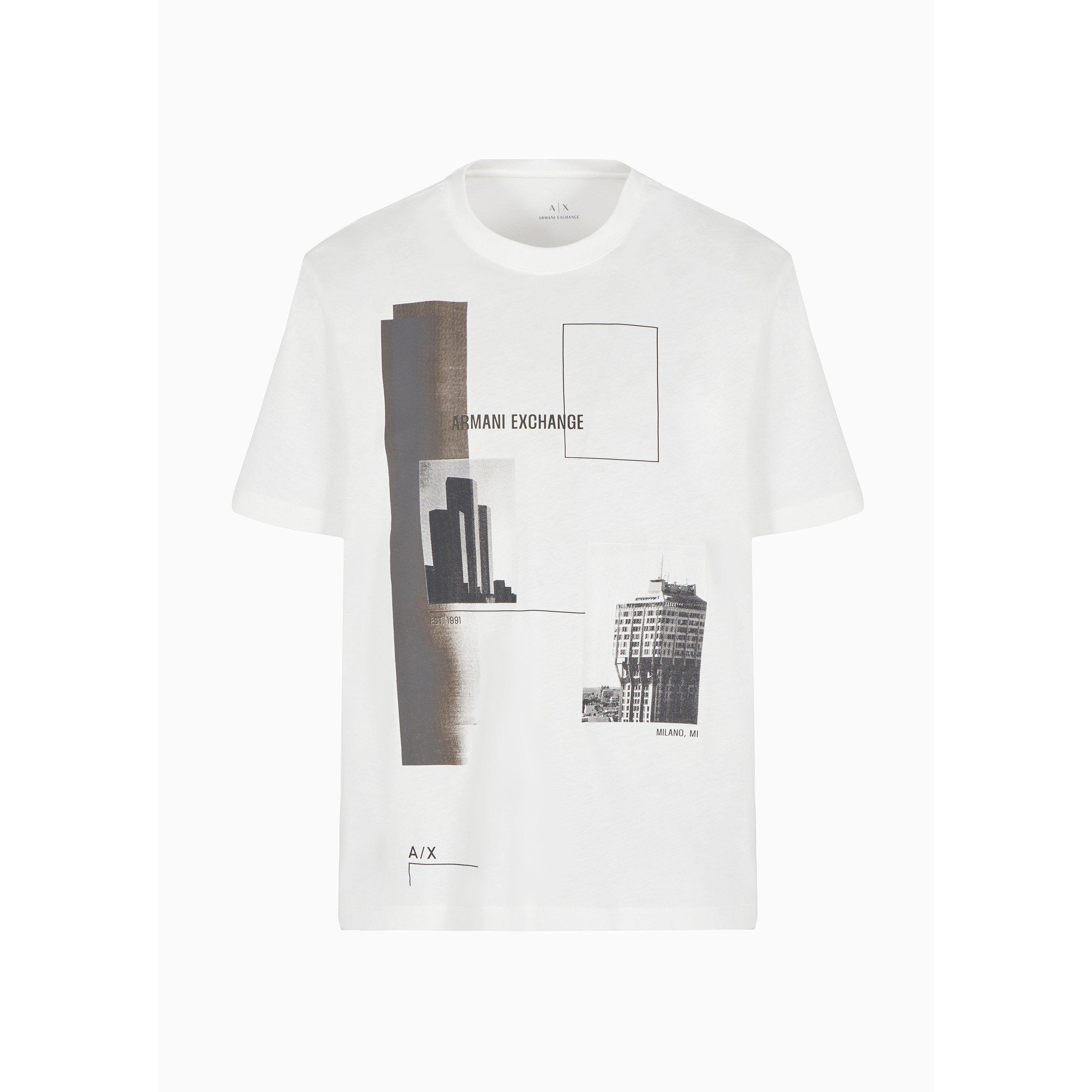 Off White 61AK - Armani Exchange - Men's Regular Fit T-Shirt - 5