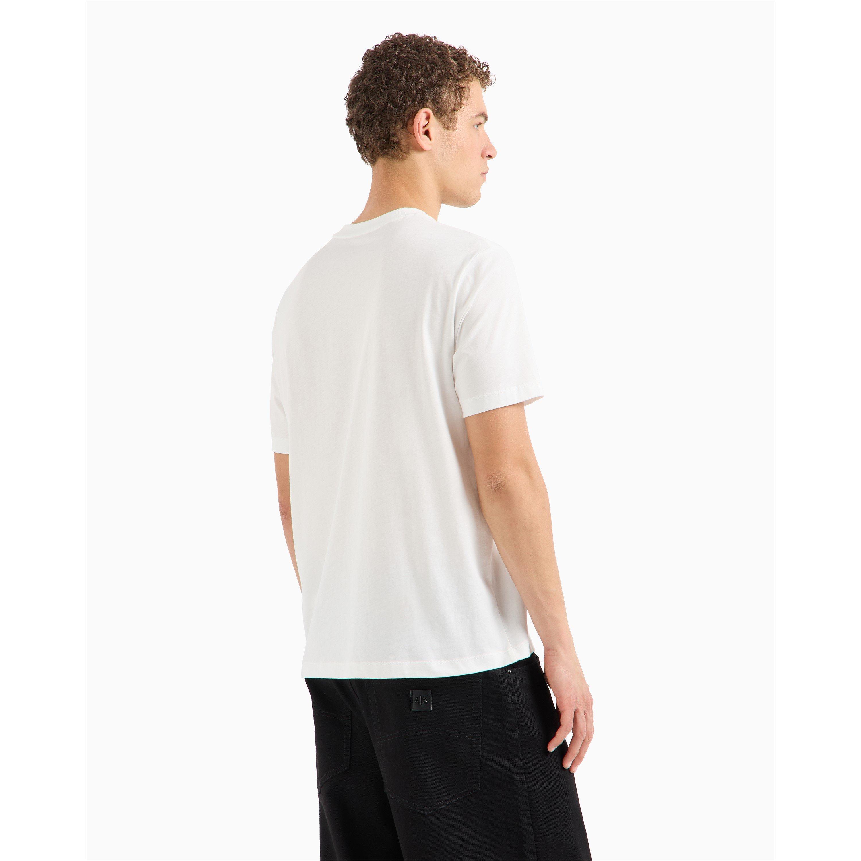 Off White 61AK - Armani Exchange - Men's Regular Fit T-Shirt - 3