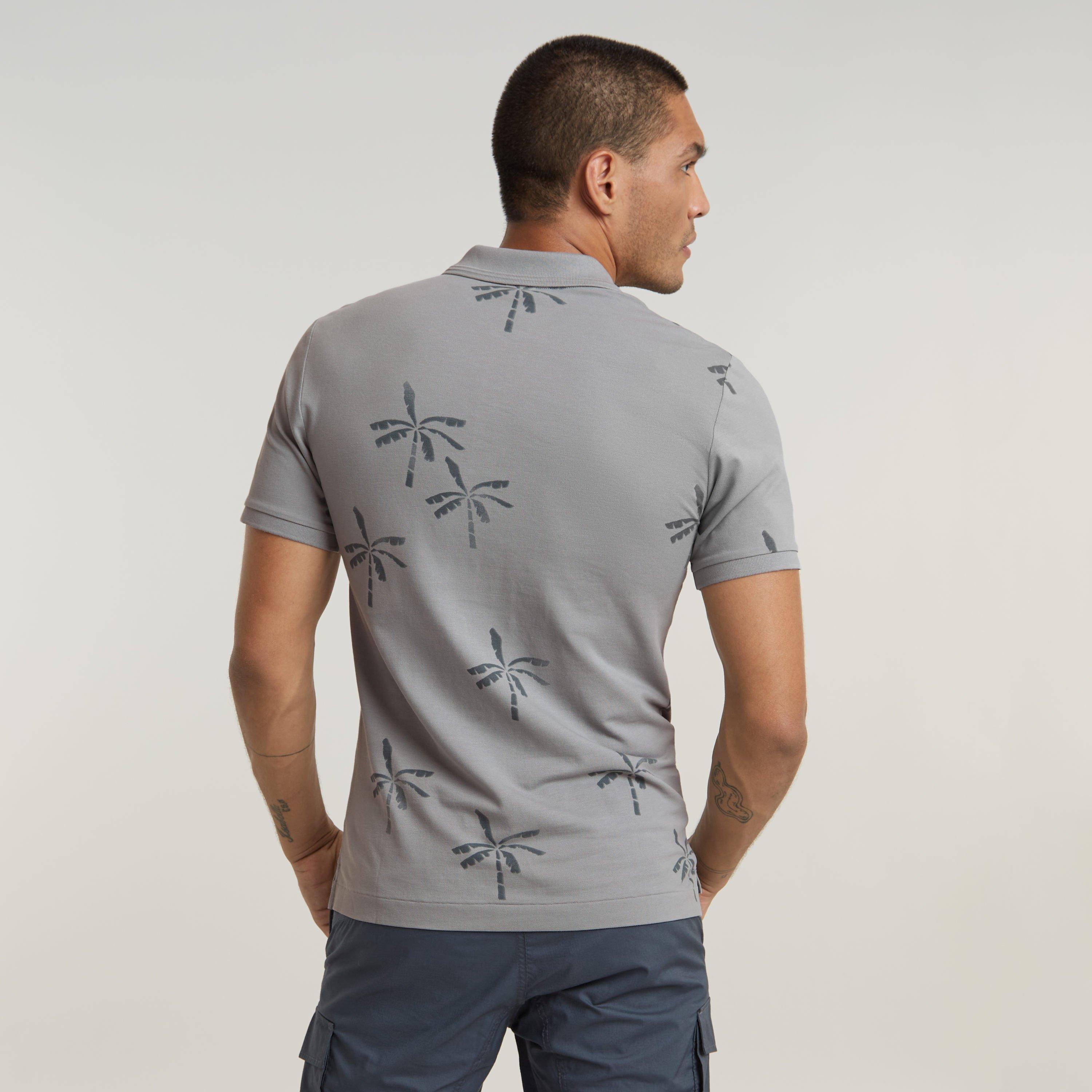 Corrct Gry G525 - G Star - Men's Dunda Slim Print Short-Sleeve Polo Shirt - 2