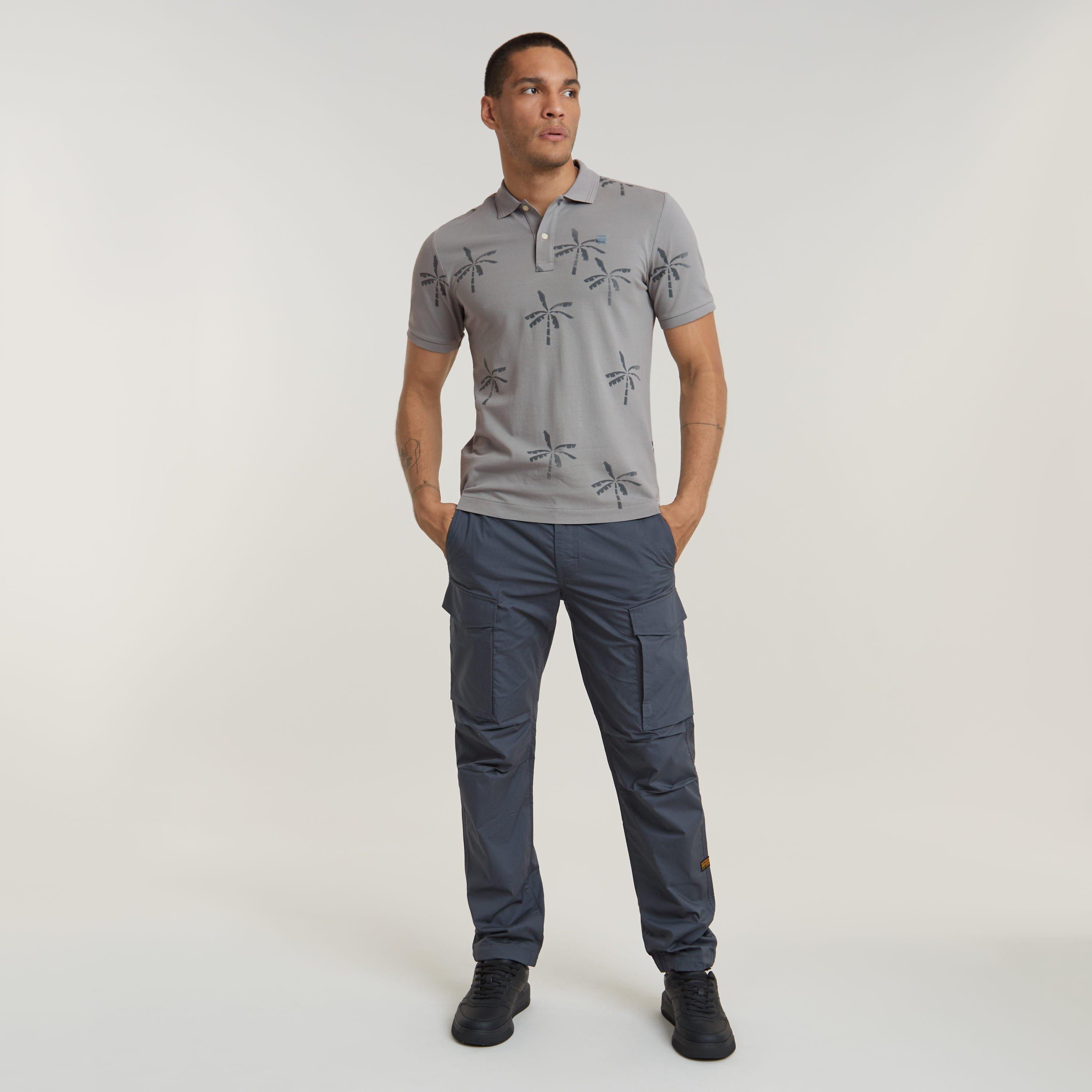 Corrct Gry G525 - G Star - Men's Dunda Slim Print Short-Sleeve Polo Shirt - 3