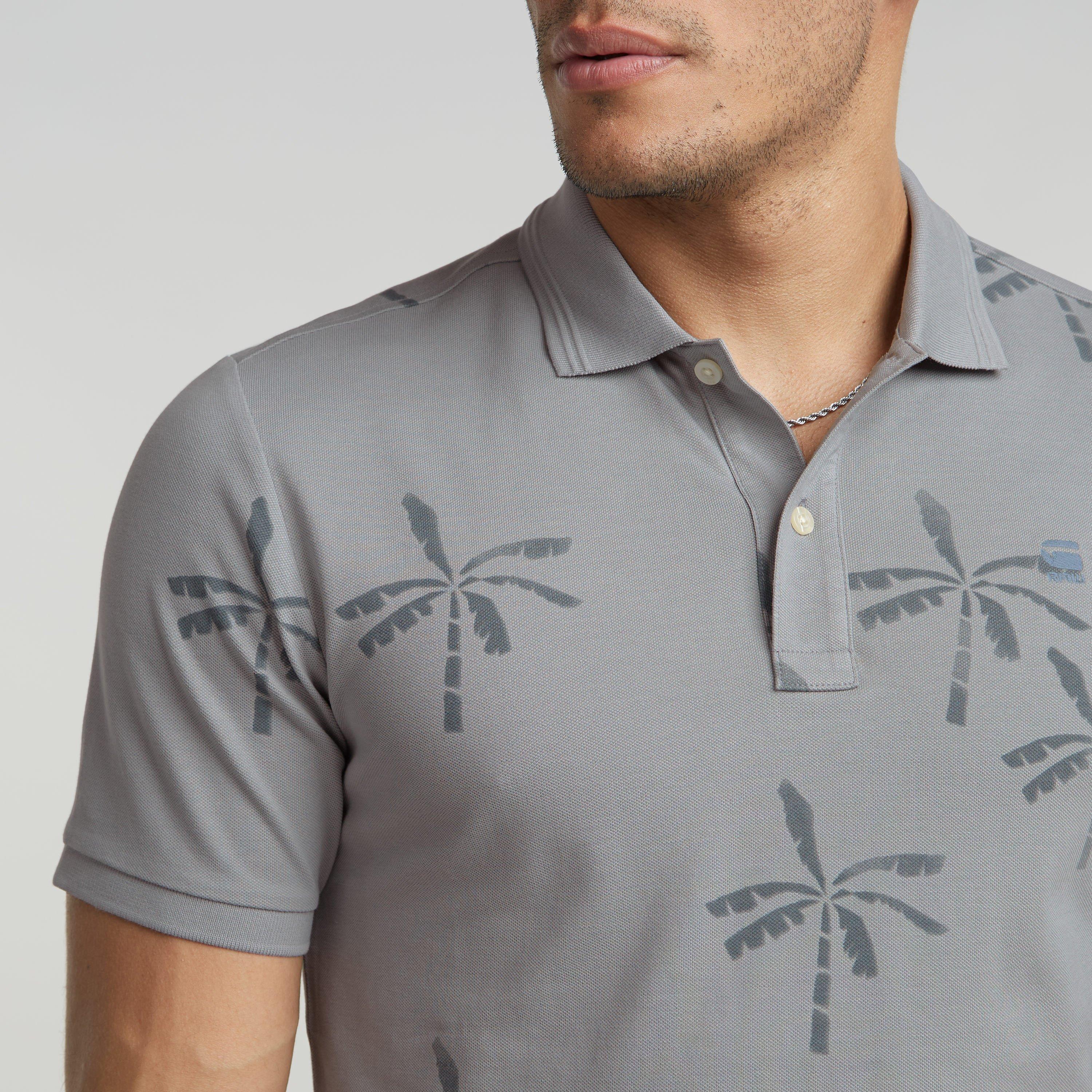 Corrct Gry G525 - G Star - Men's Dunda Slim Print Short-Sleeve Polo Shirt - 5