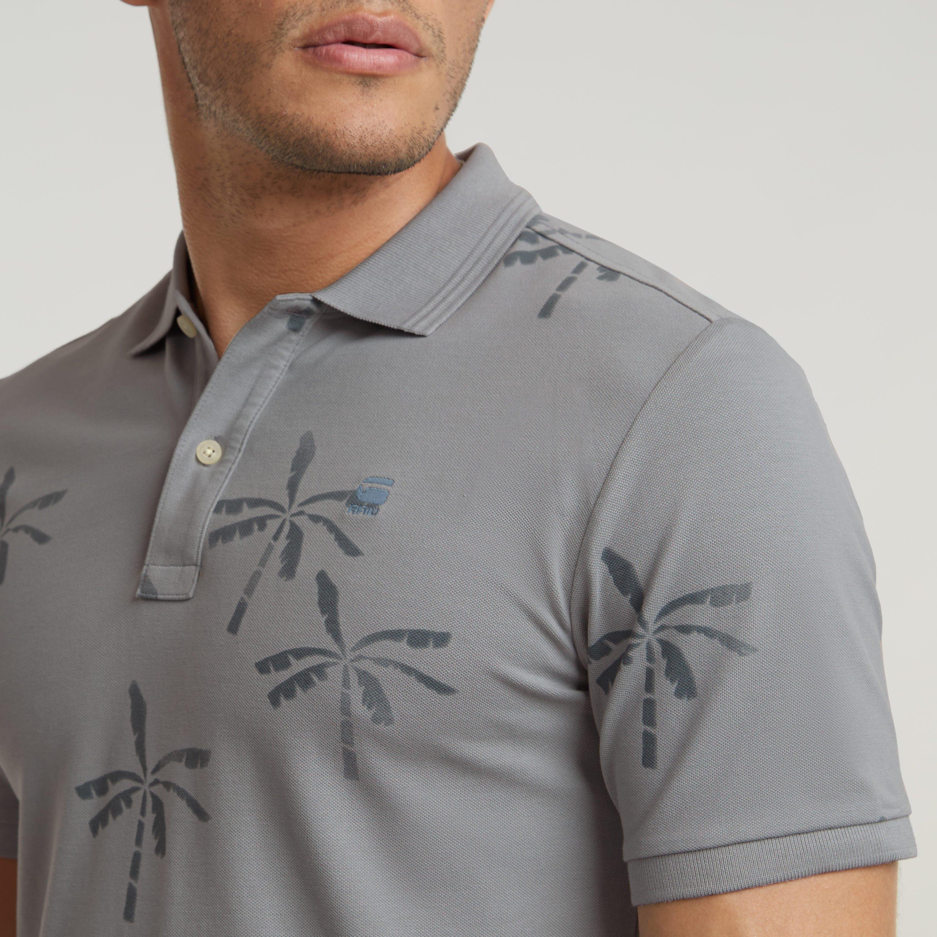 Corrct Gry G525 - G Star - Men's Dunda Slim Print Short-Sleeve Polo Shirt - 6