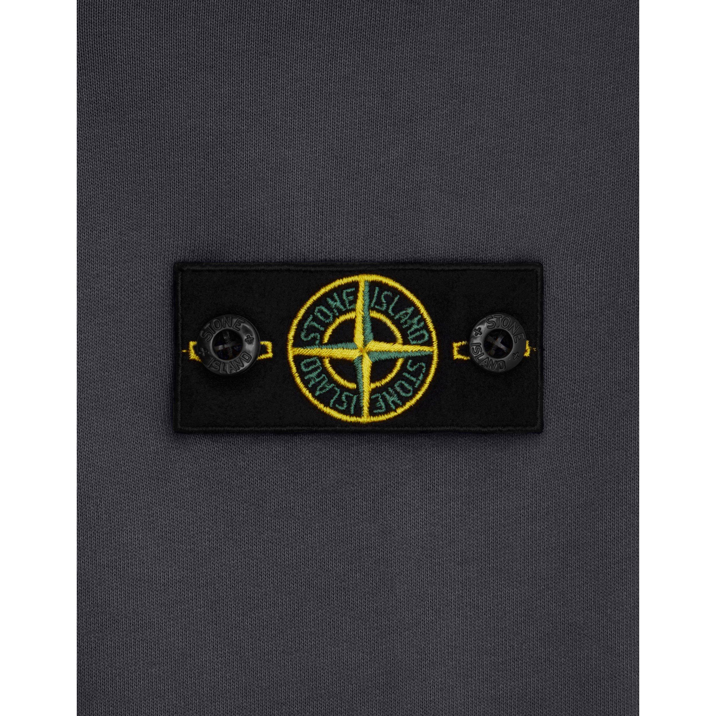 Grey Mel V0M64 - Stone Island - Badge Crew Sweater Juniors - 4