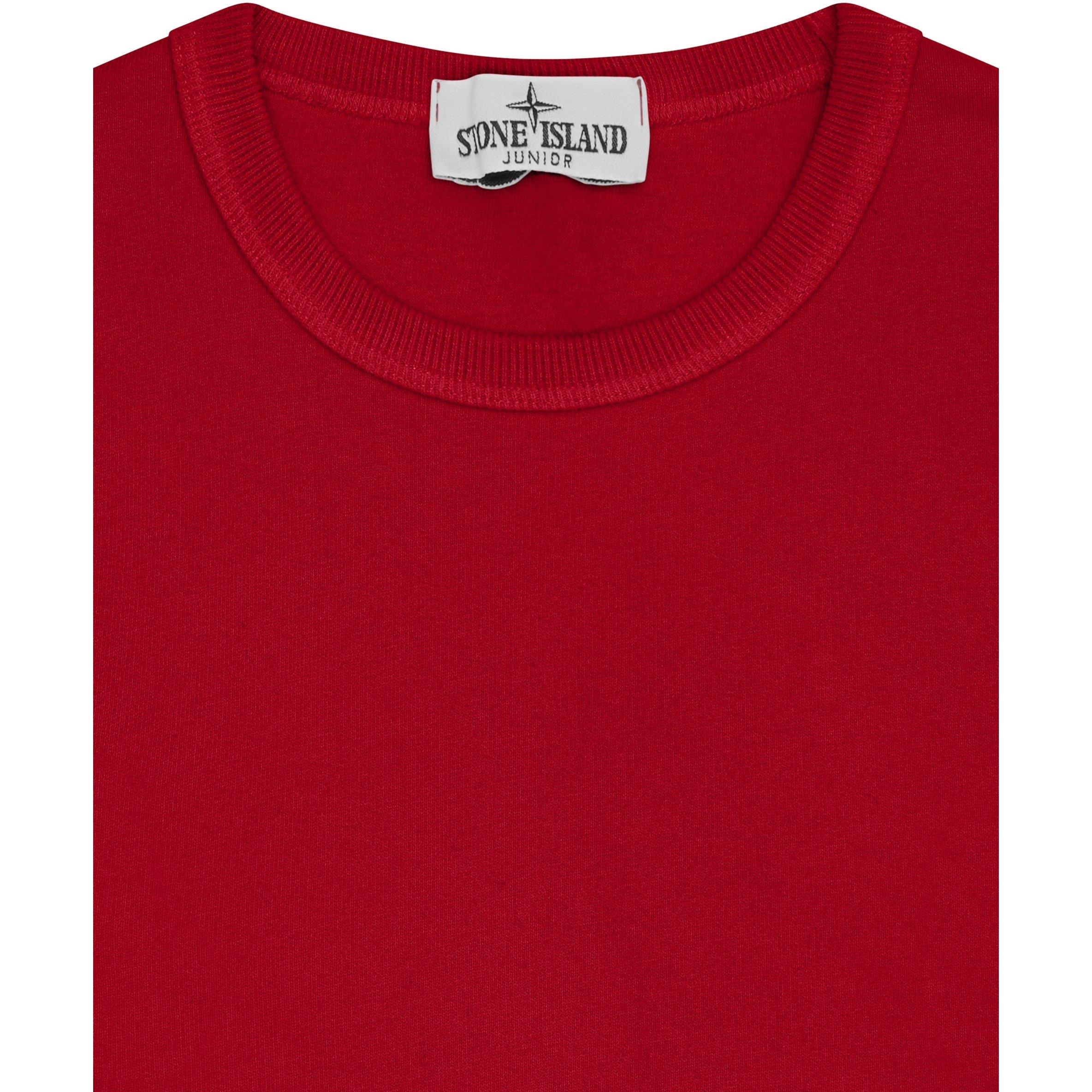 Stone Island Badge Crew Sweater Juniors | Flannels