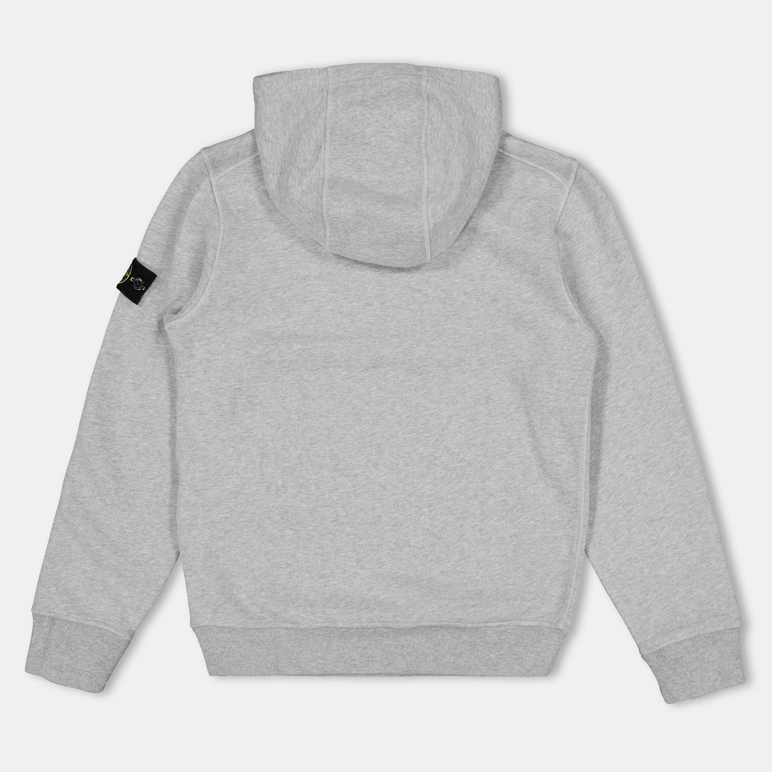Grey Mel V0M64 - Stone Island - Logo Patch Hoodie Junior - 2