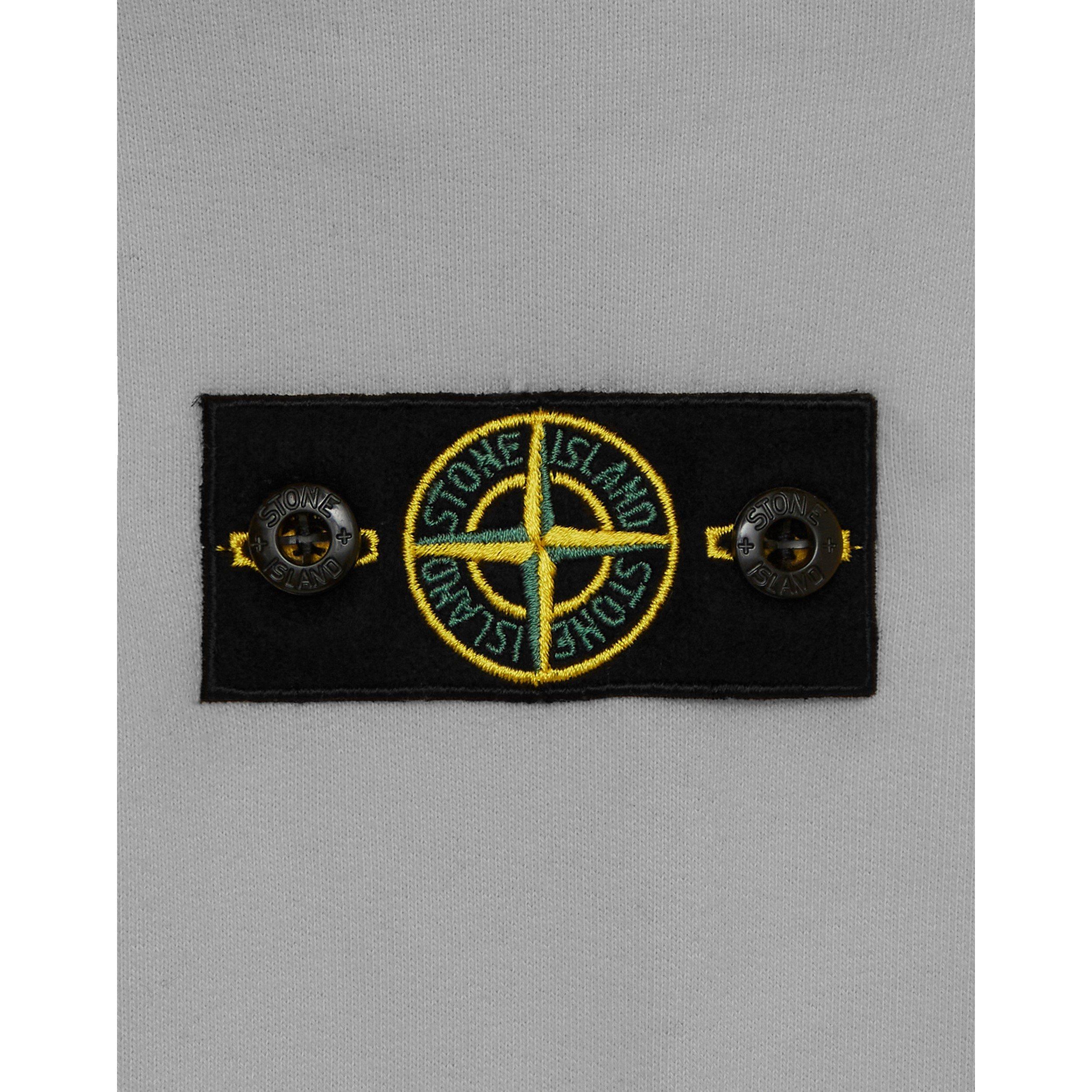 Grey Mel V0M64 - Stone Island - Logo Patch Hoodie Junior - 4