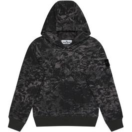 Stone Island Camouflage Print Over The Head Hoodie