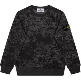 Stone Island Camouflage Print Sweatshirt Junior