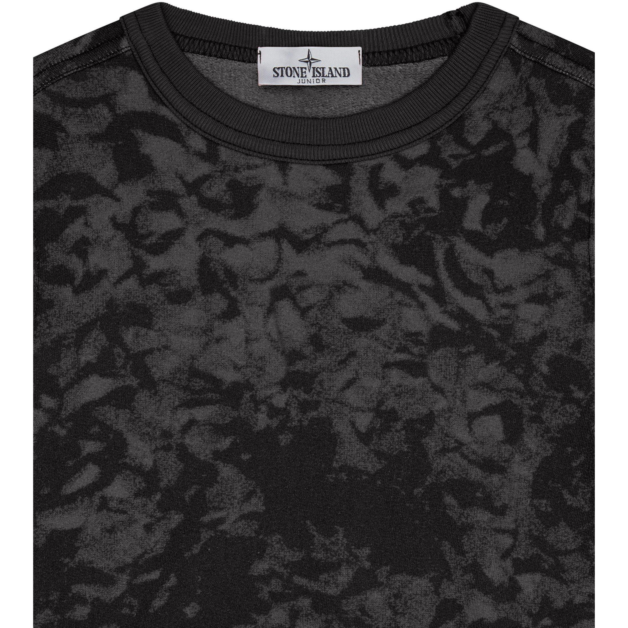 Black V0029 - Stone Island - Camouflage Print Sweatshirt Junior - 3