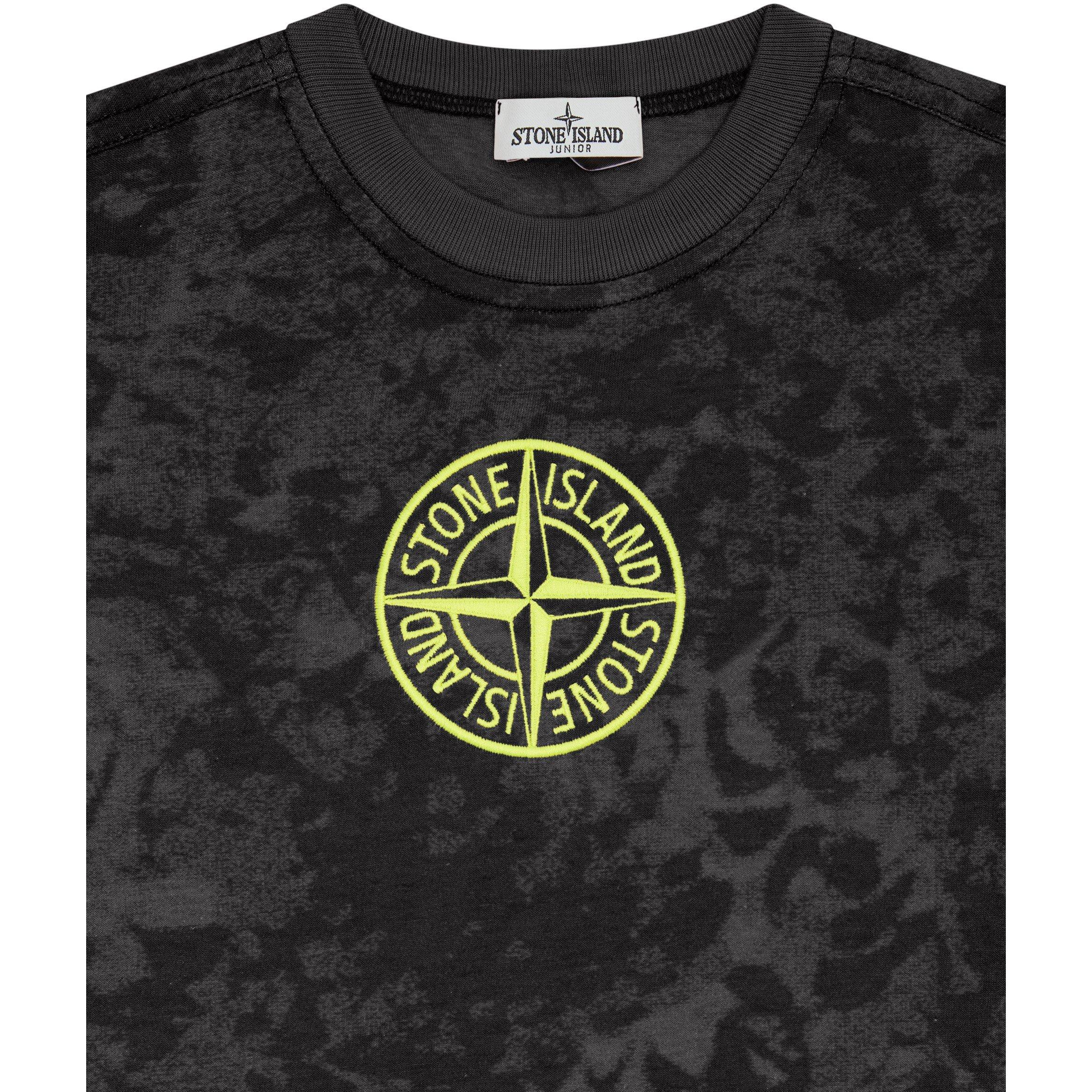 Black V0029 - Stone Island - Camo T-Shirt Junior - 3