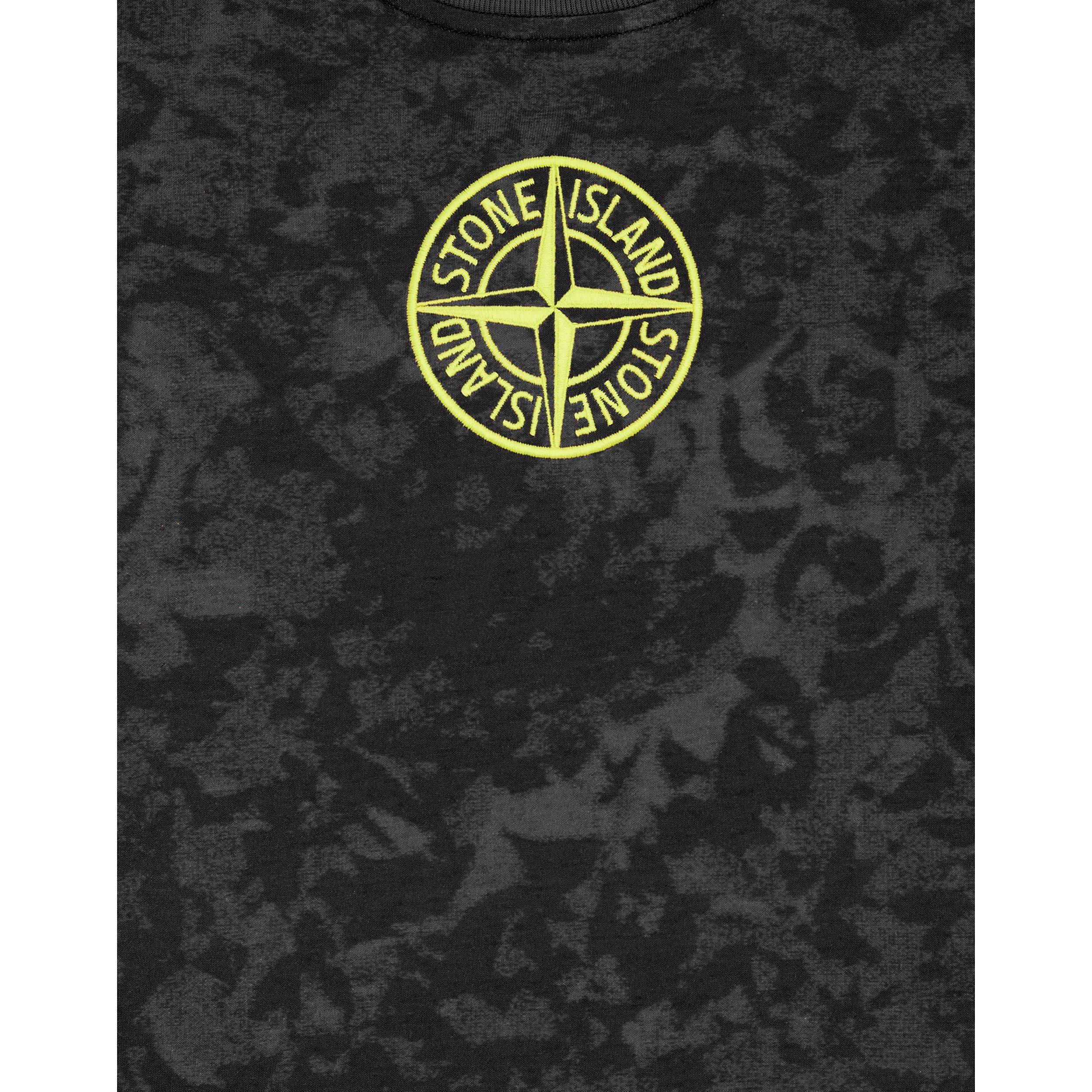 Black V0029 - Stone Island - Camo T-Shirt Junior - 4