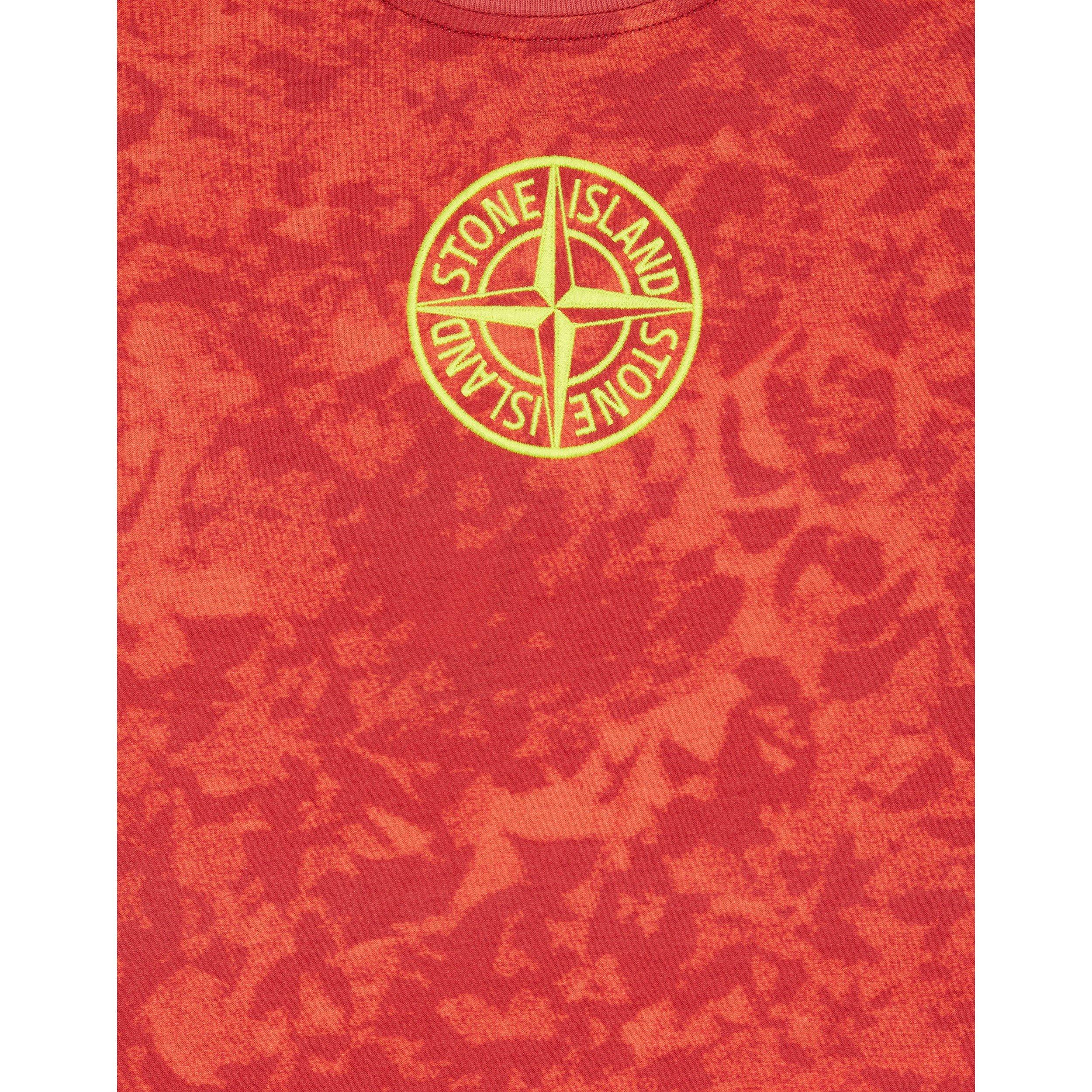 Rosso V0010 - Stone Island - Camo T-Shirt Junior - 4
