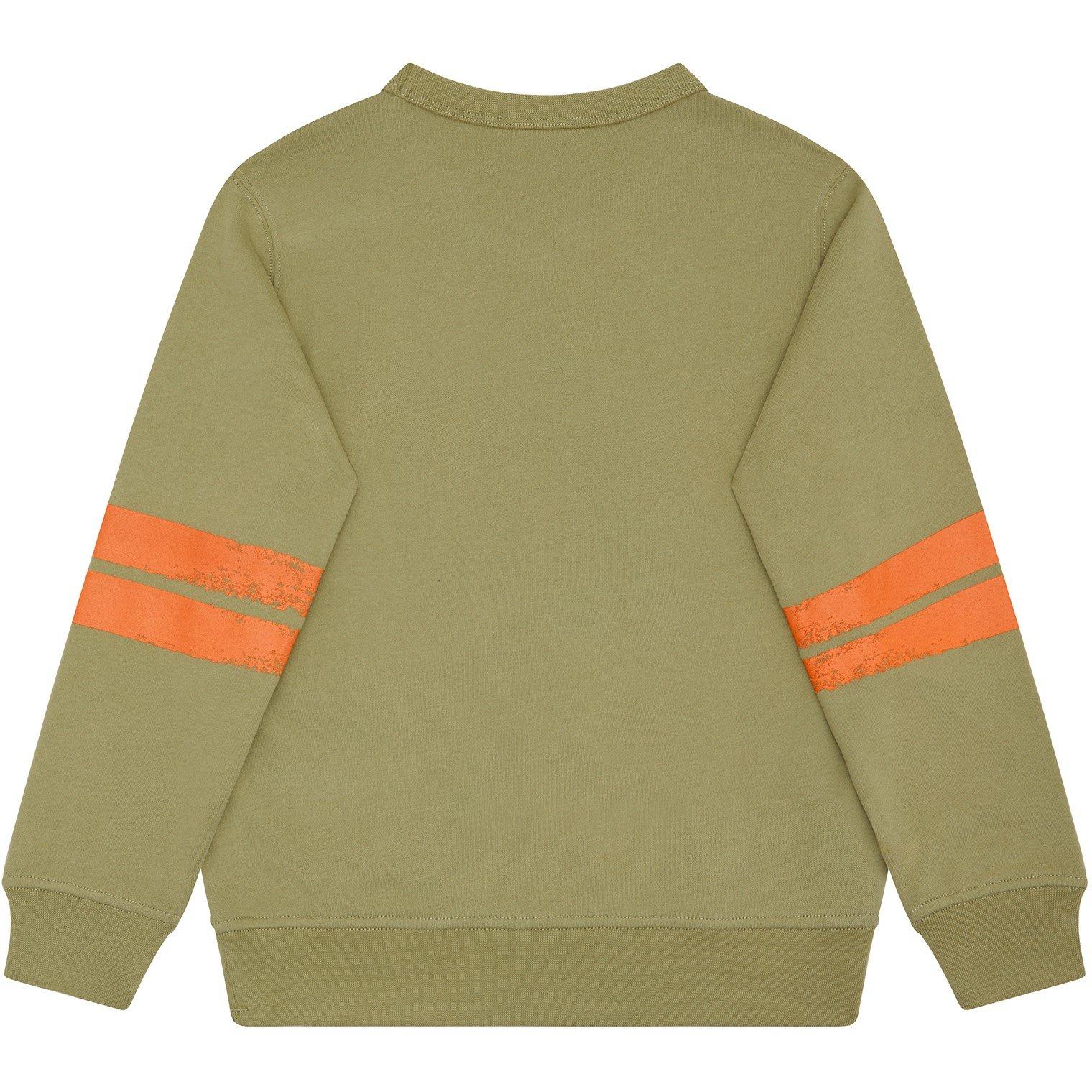 Sage V0055 - Stone Island - Striped Logo Sweater - 2