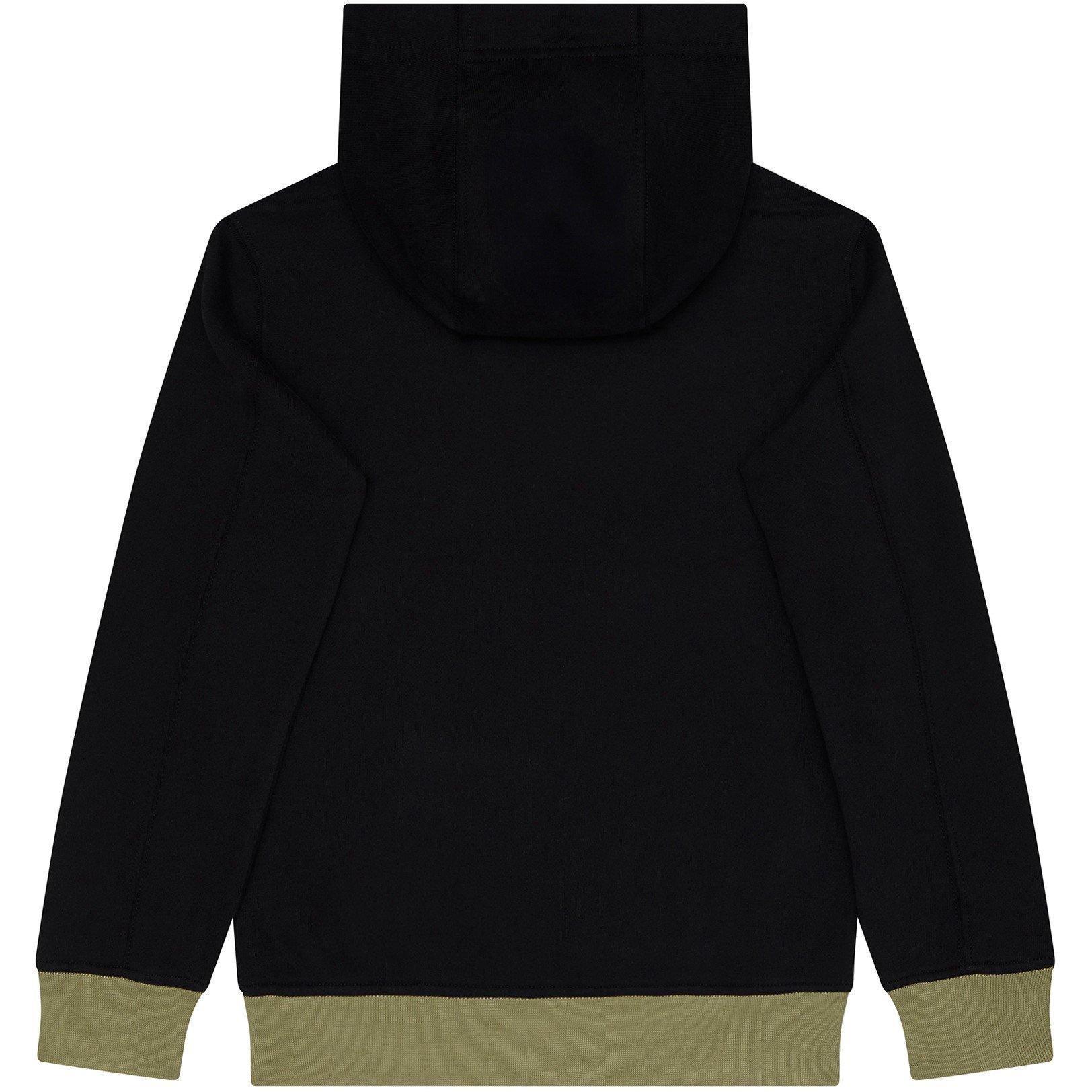 Black V0029 - Stone Island - Compass Over The Head Hoodie Juniors - 2