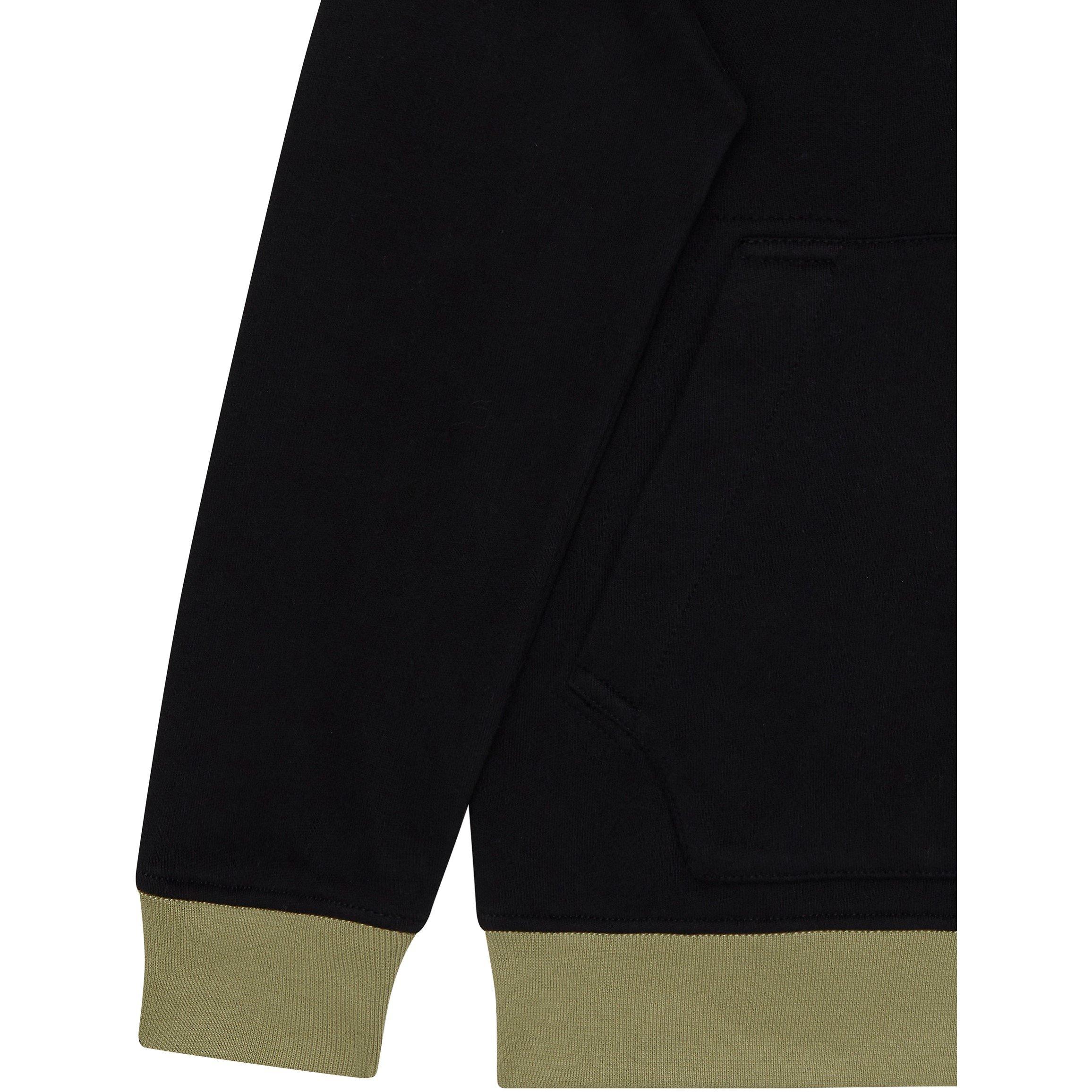 Black V0029 - Stone Island - Compass Over The Head Hoodie Juniors - 4