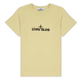 Stone Island Distressed Logo T Shirt