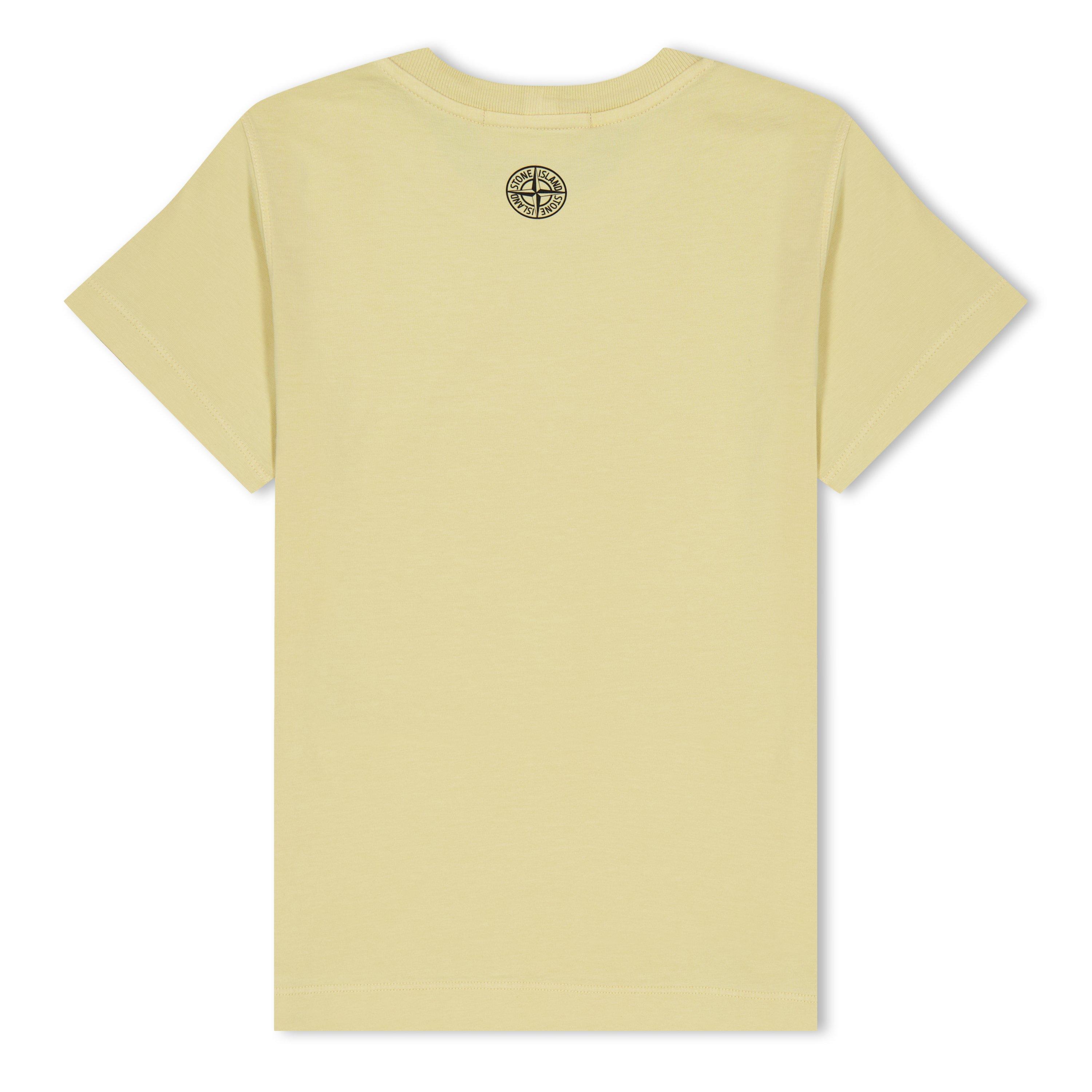 Nat Beige V0091 - Stone Island - Distressed Logo T-Shirt - 2